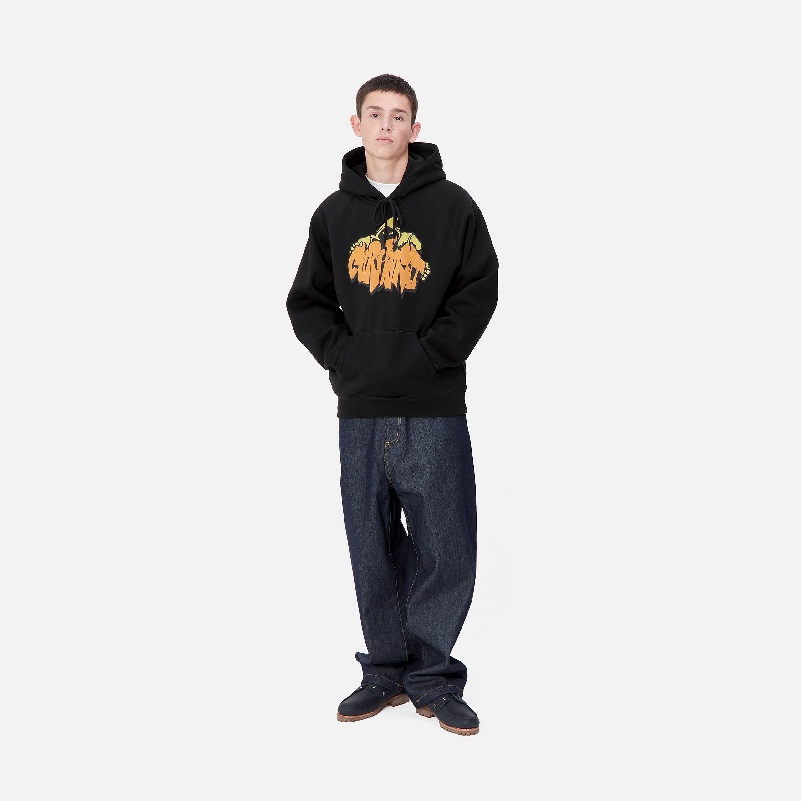 HOODED YUTE SWEAT - Black