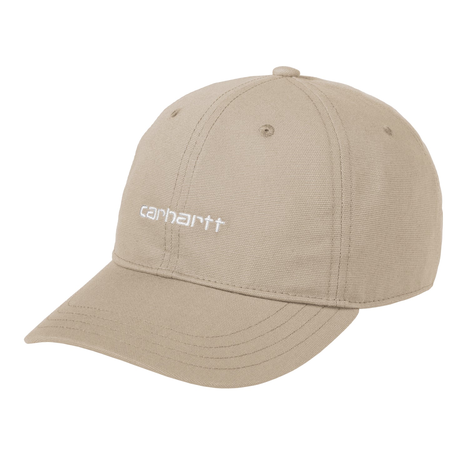CANVAS SCRIPT CAP  - Fleur de Sel / White