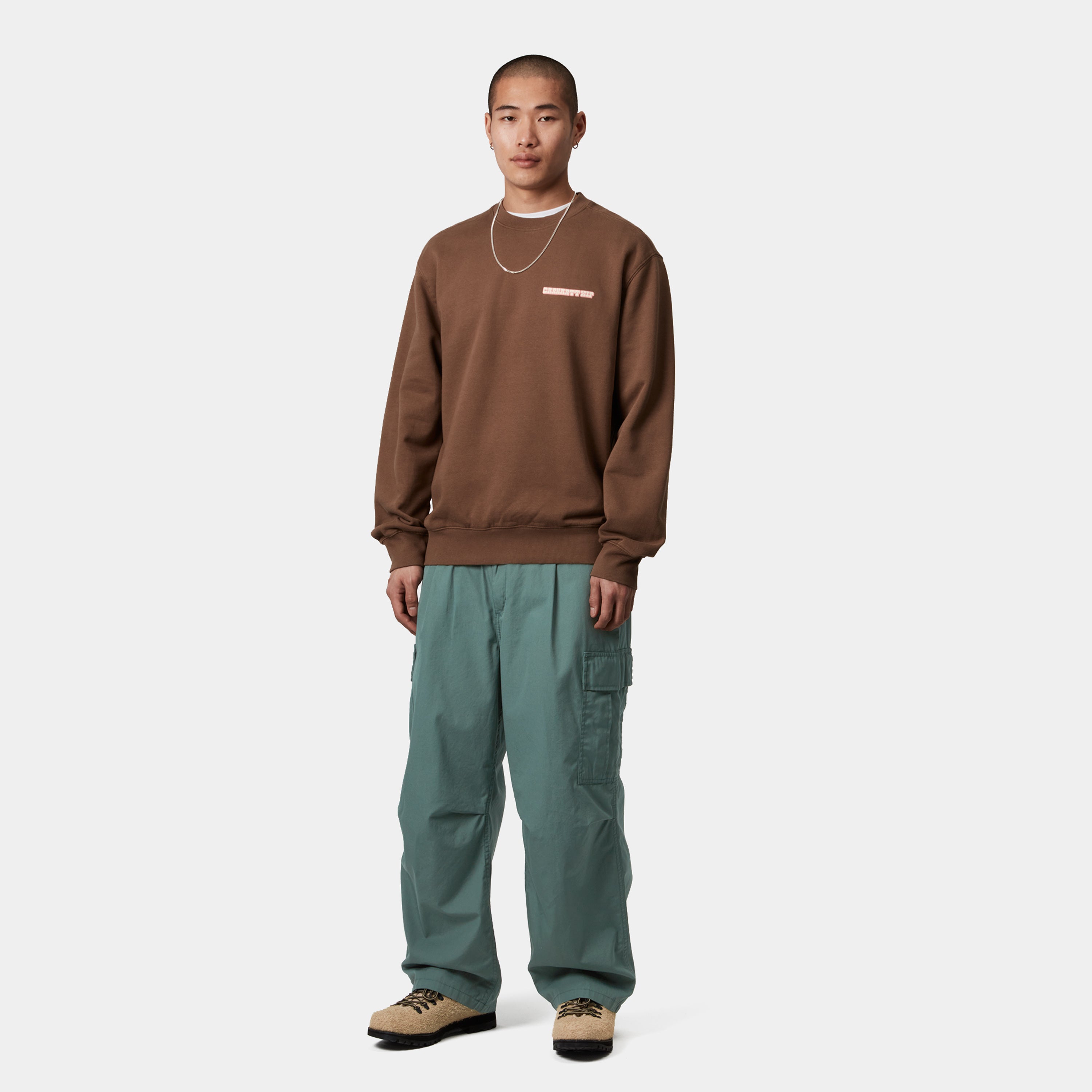 COLE CARGO PANT - Silver Pine (rinsed)