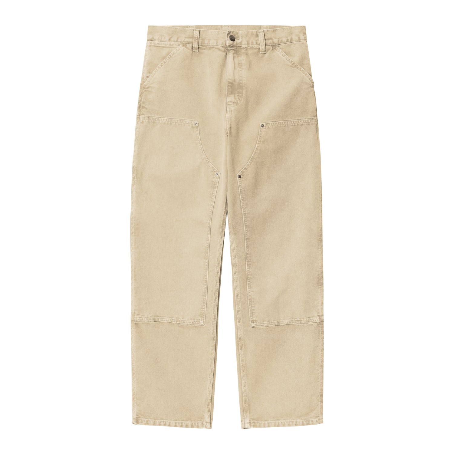 DOUBLE KNEE PANT  - Dusty H Brown (chalk wash)