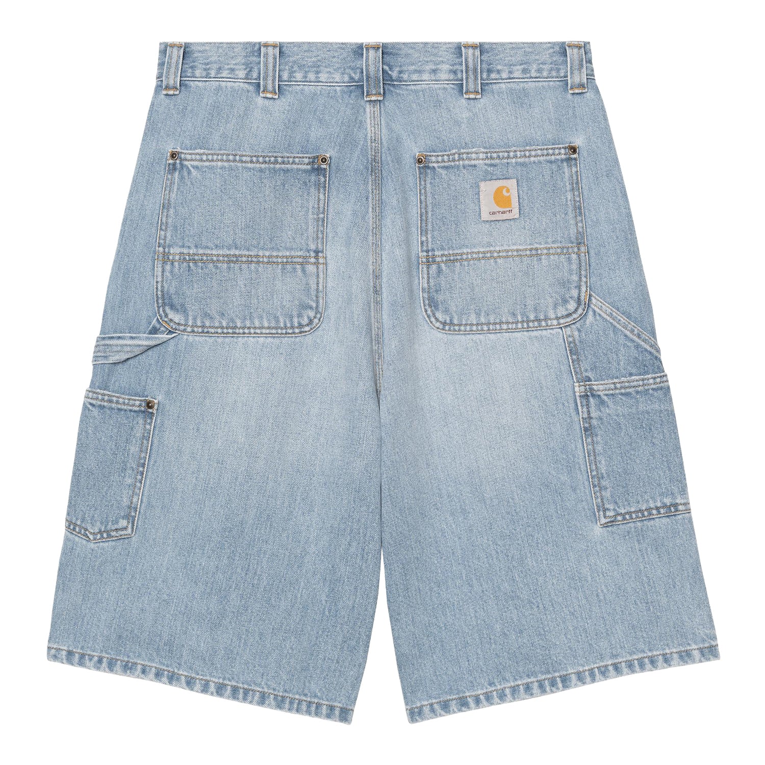 OG Double Knee Short - Blue (heavy worn bleached)