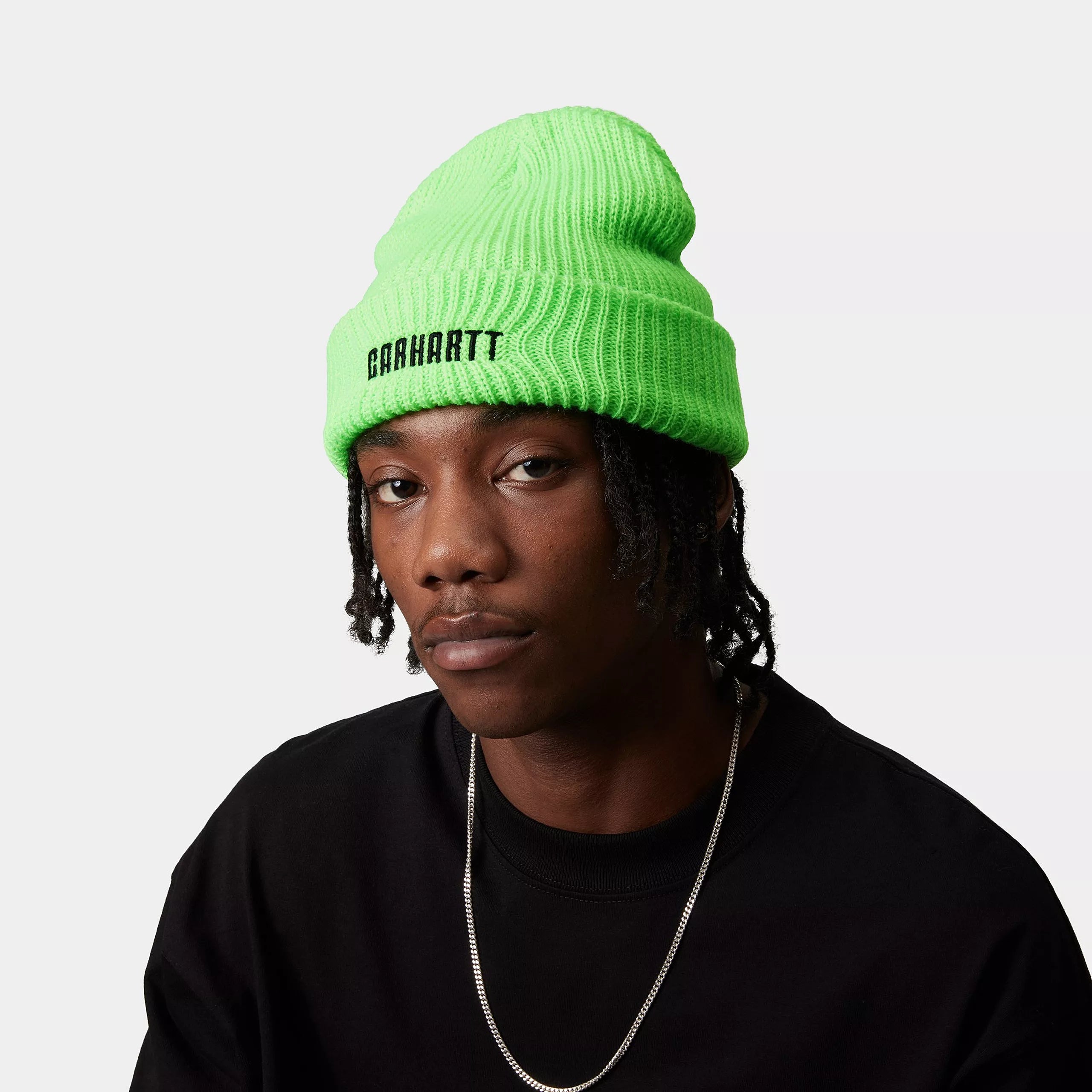 INDUSTRY BEANIE - Lumo Green / Black