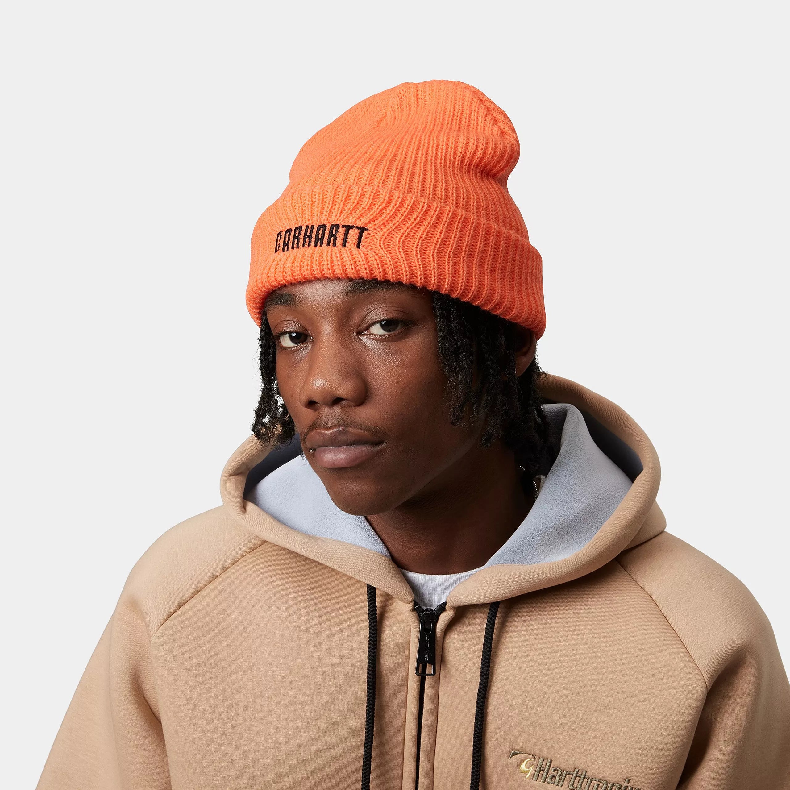 INDUSTRY BEANIE - Lumo Orange / Black