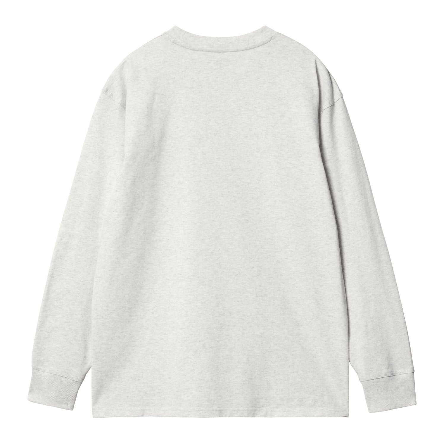 L/S AMERICAN SCRIPT T-SHIRT - Ash Heather