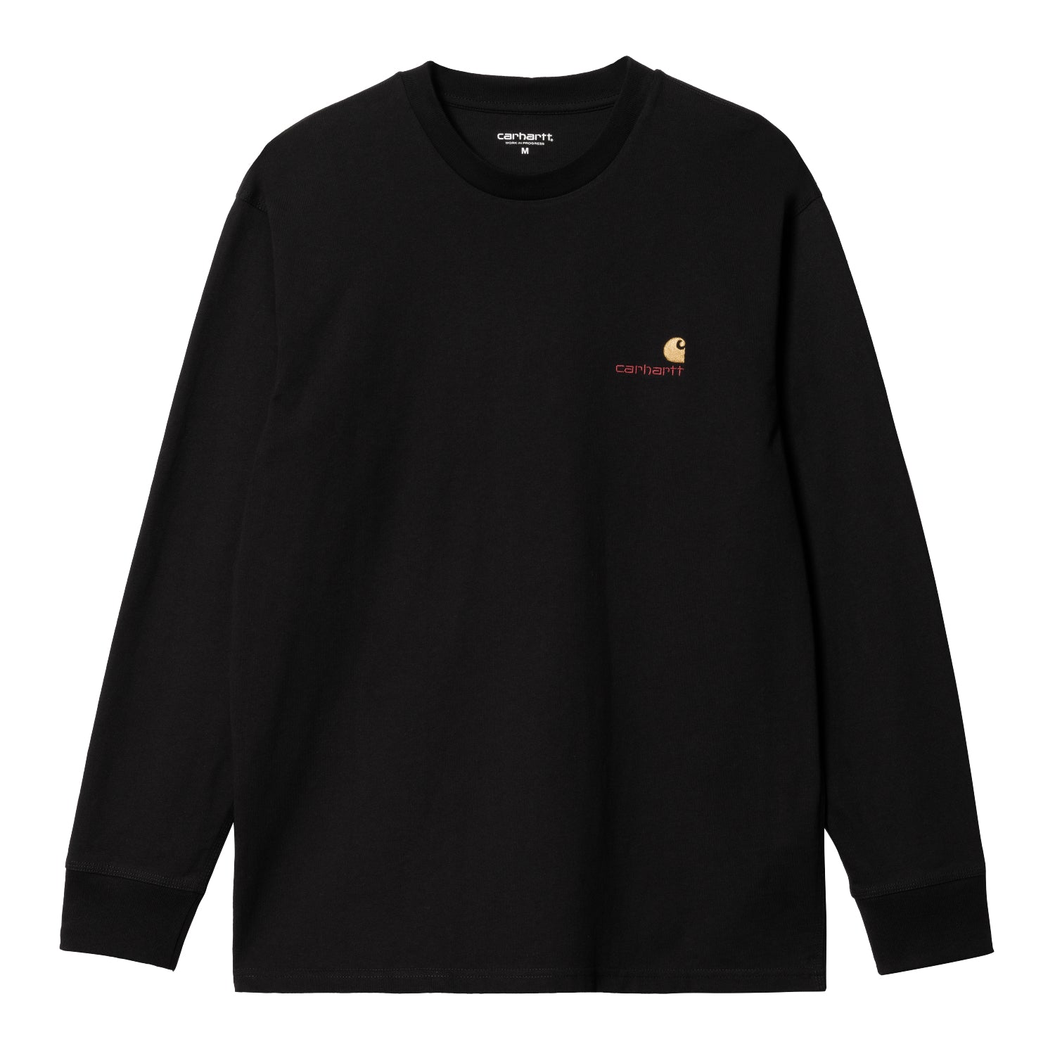 L/S AMERICAN SCRIPT T-SHIRT - Black