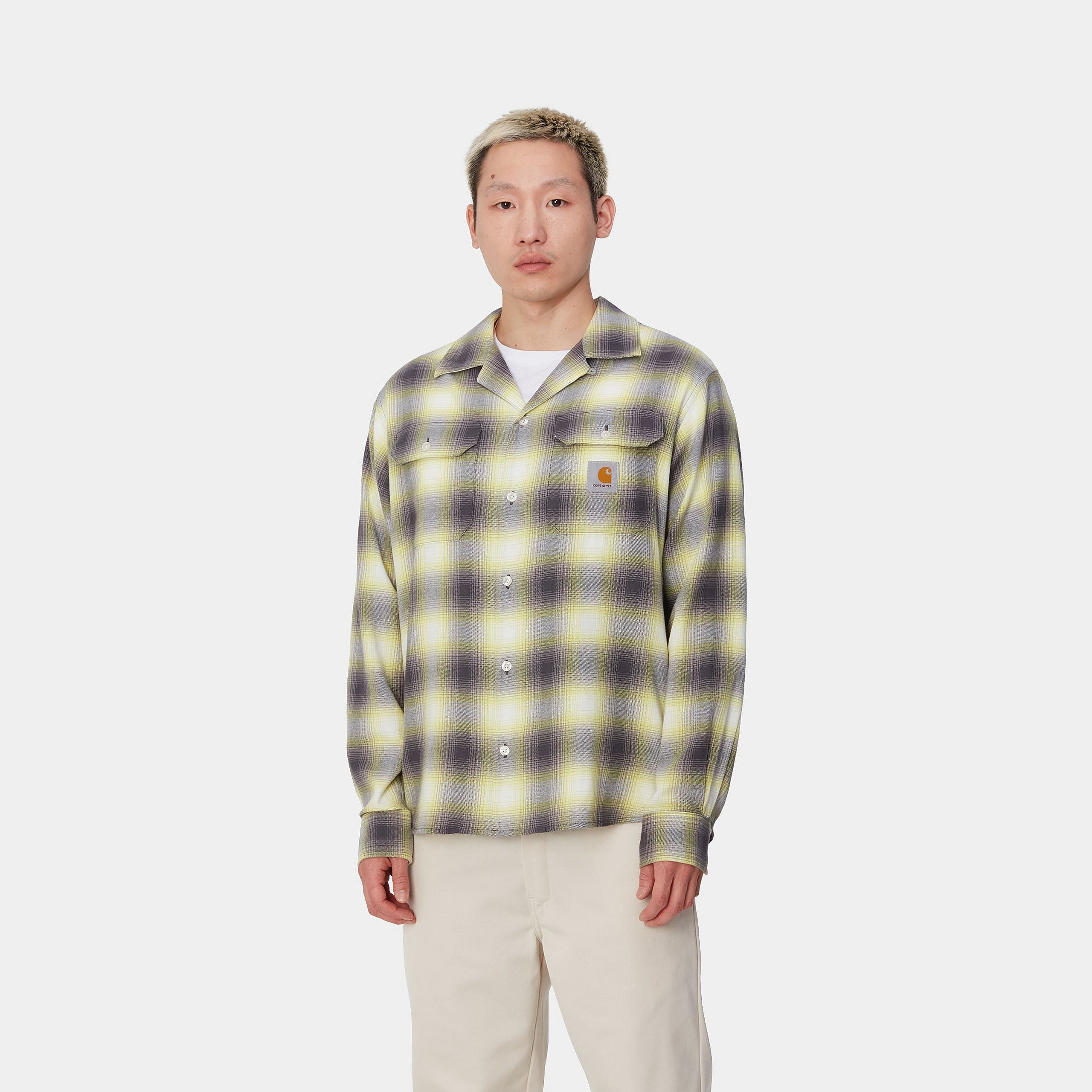 L/S BLANCHARD SHIRT - Blanchard Check, Arctic Lime