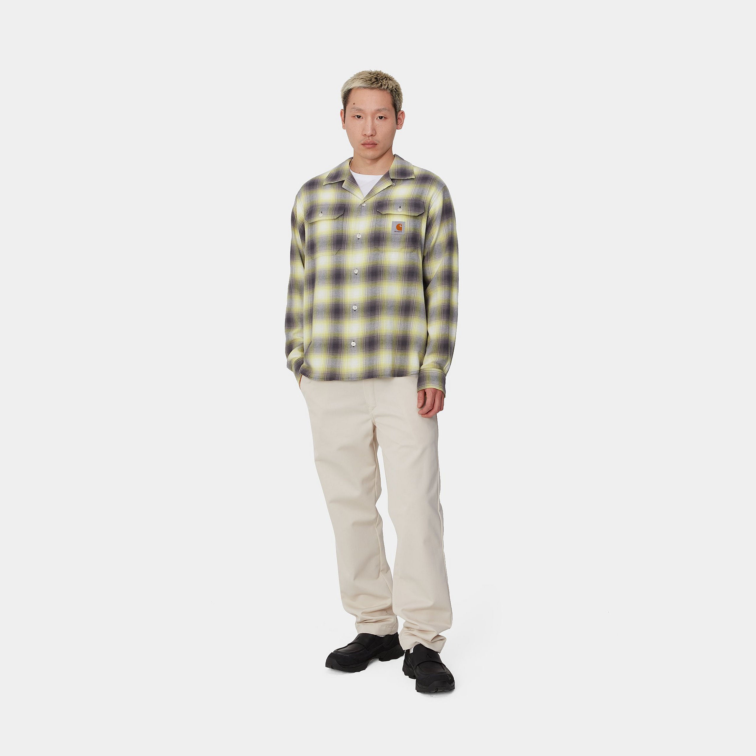 L/S BLANCHARD SHIRT - Blanchard Check, Arctic Lime