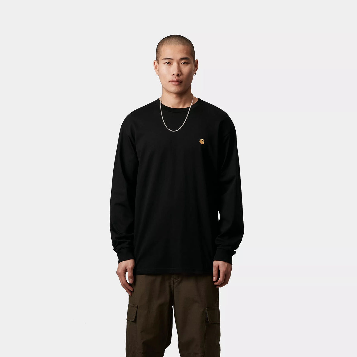 L/S CHASE T-SHIRT - Black / Gold 2