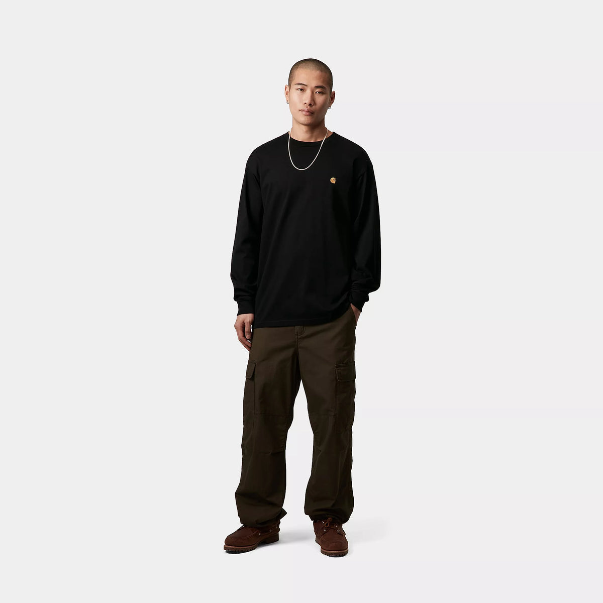 L/S CHASE T-SHIRT - Black / Gold 4