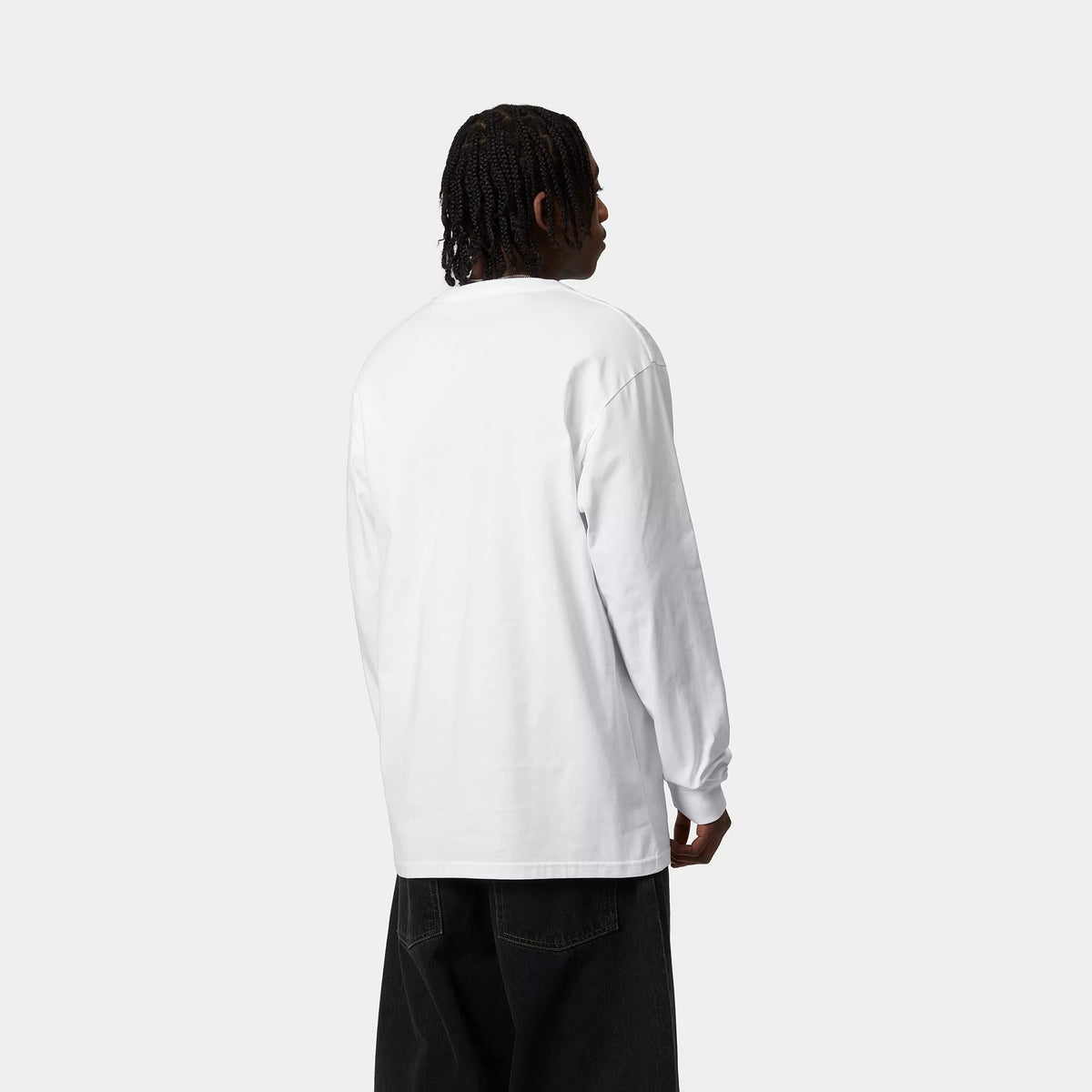 L/S CHASE T-SHIRT - White / Gold 3