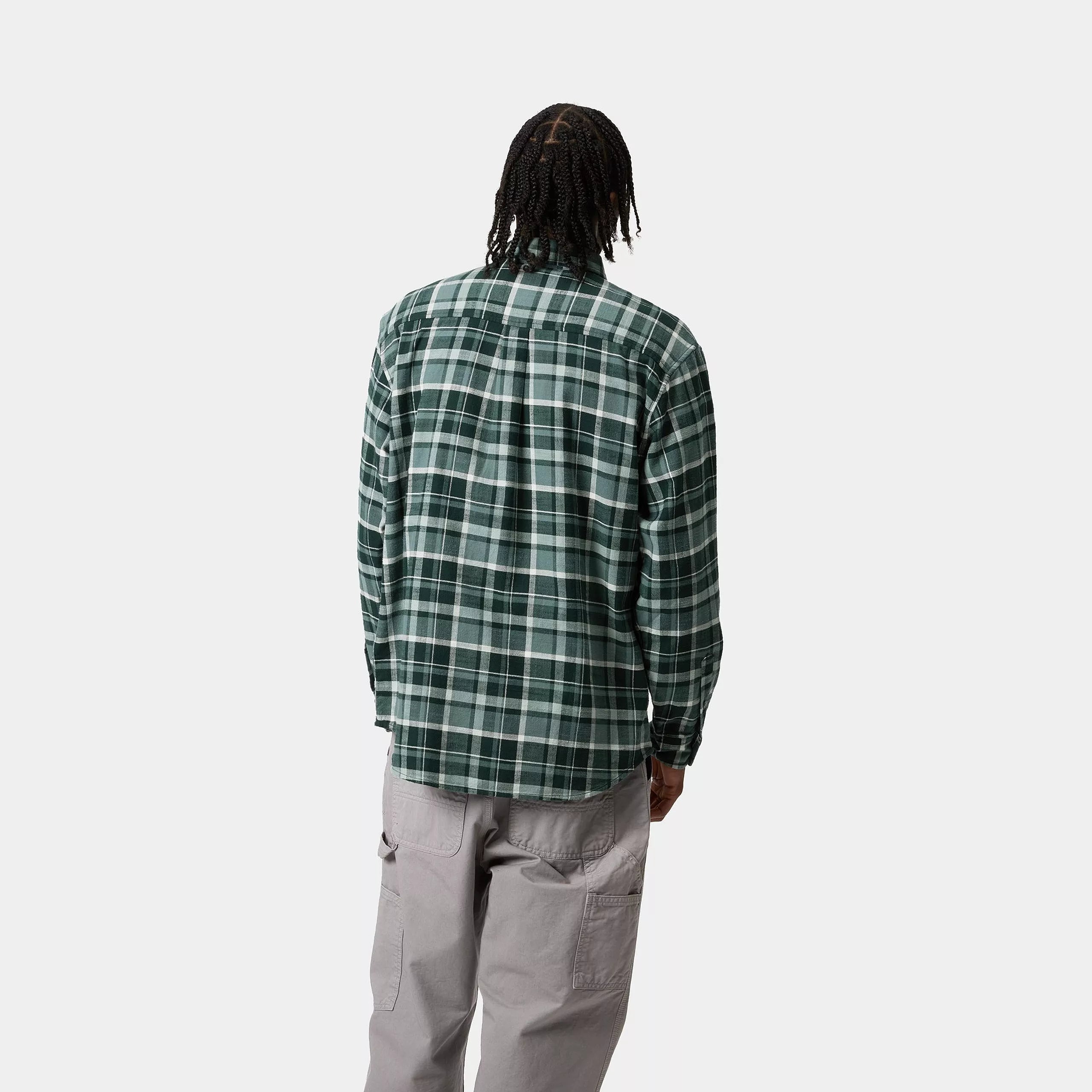 L/S FENDRICK SHIRT - Fendrick Check, Deep Lagoon