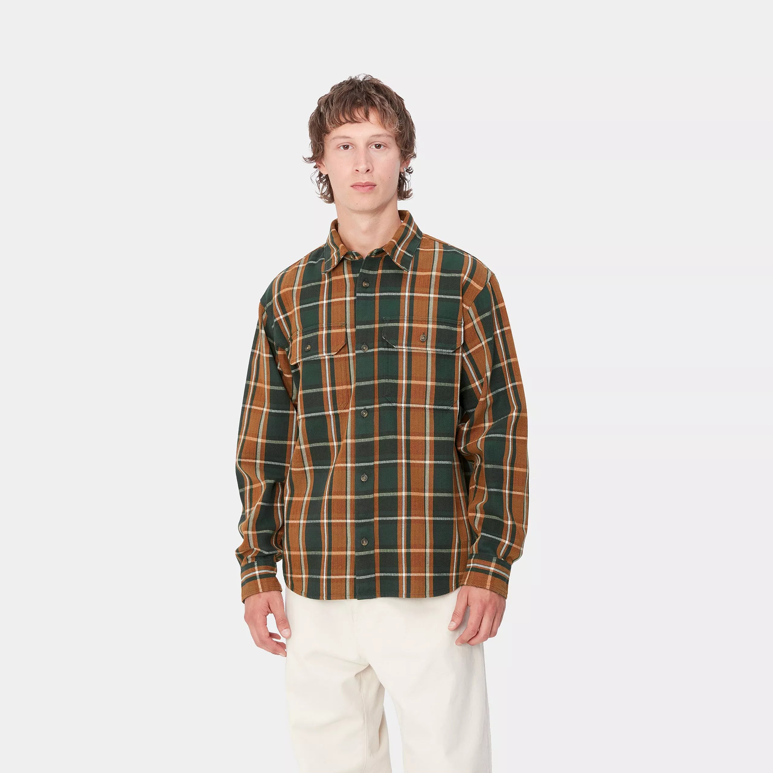 L/S HOBART SHIRT - Hobart Check, Sycamore Tree