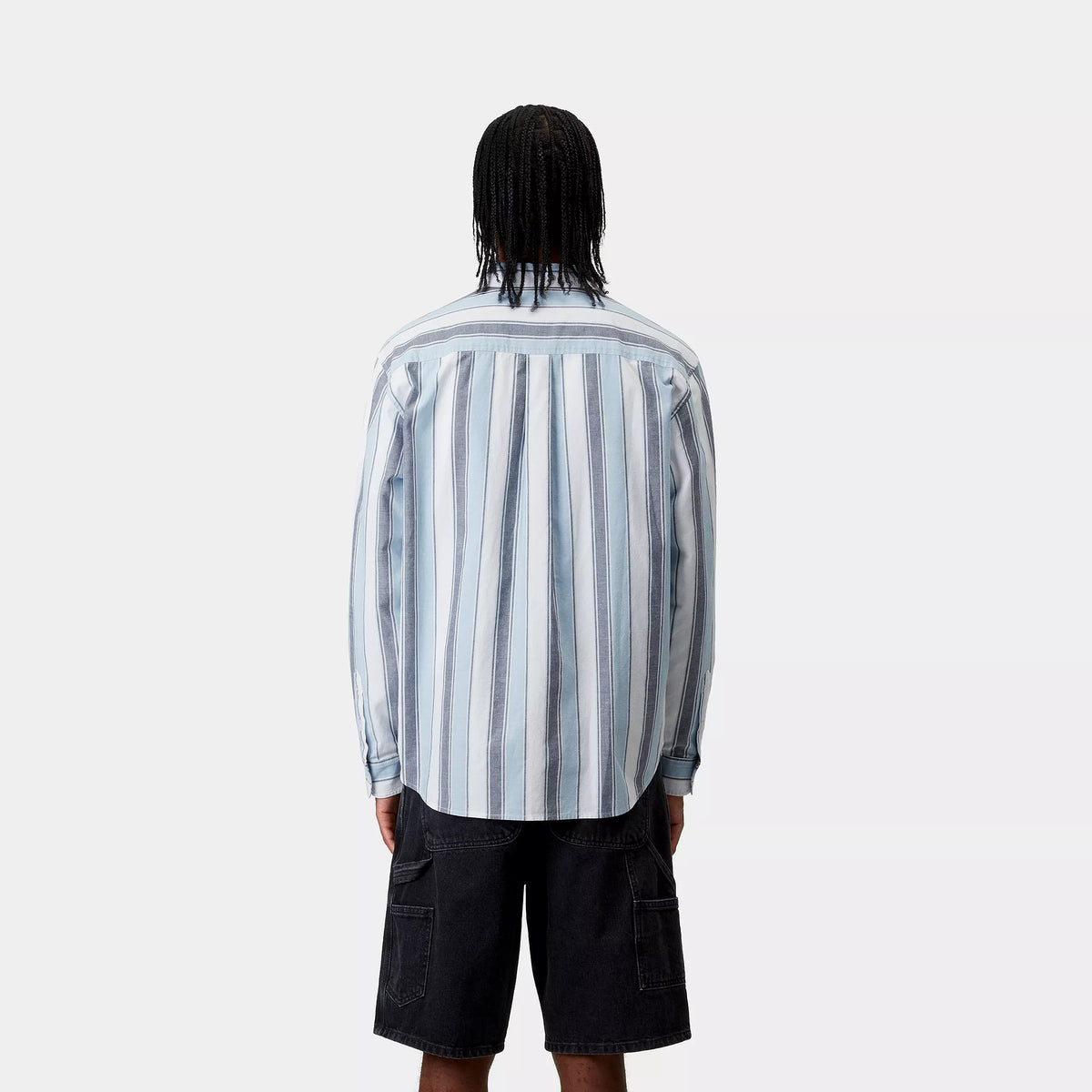 L/S KENDRICKS SHIRT - Kendricks Stripe, Blue 3