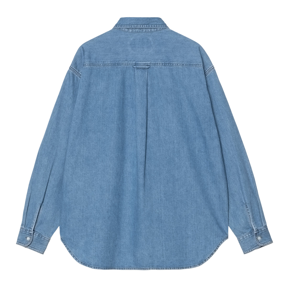 L/S LUCAS SHIRT - Blue (stone washed) 5