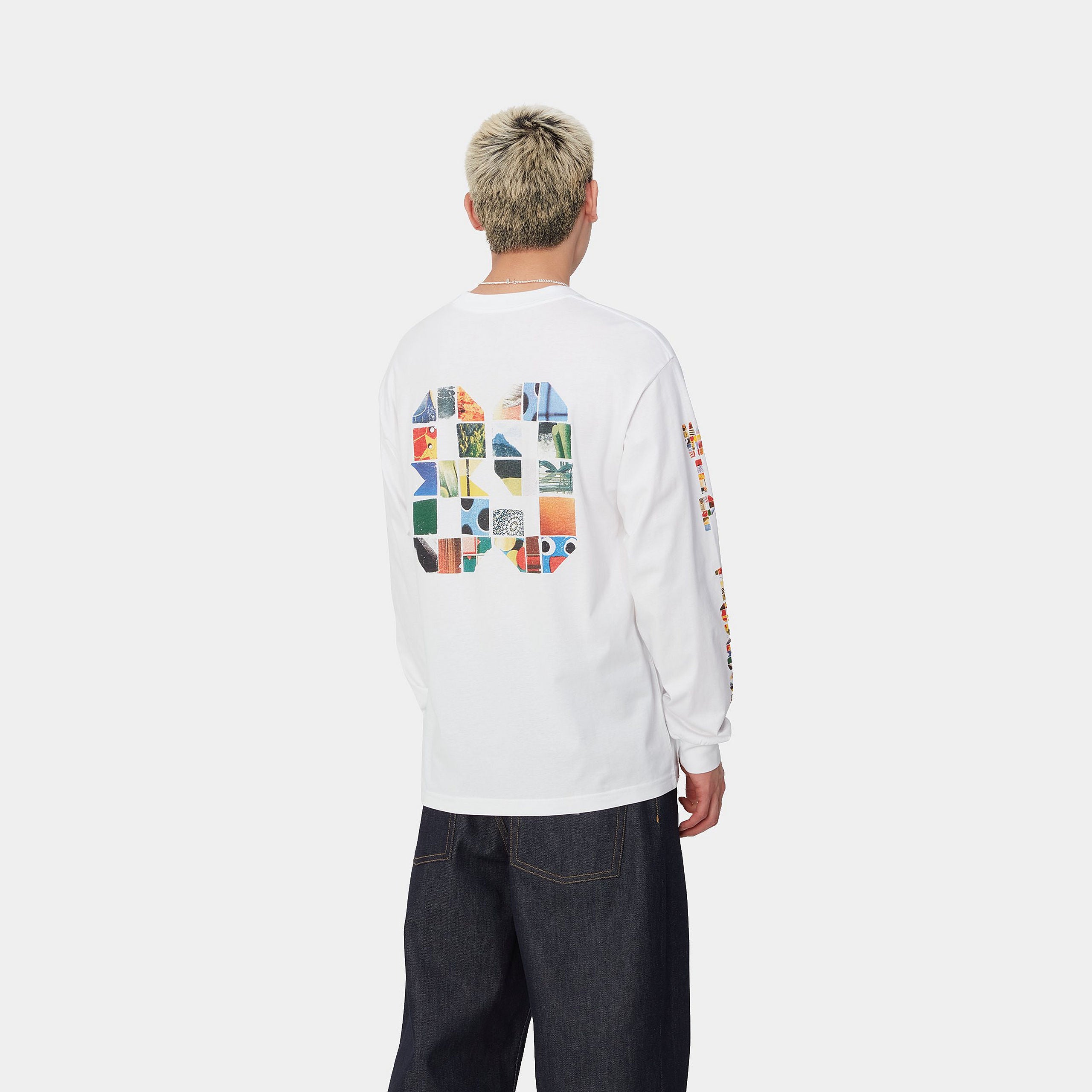 L/S MACHINE 89 T-SHIRT - White 3