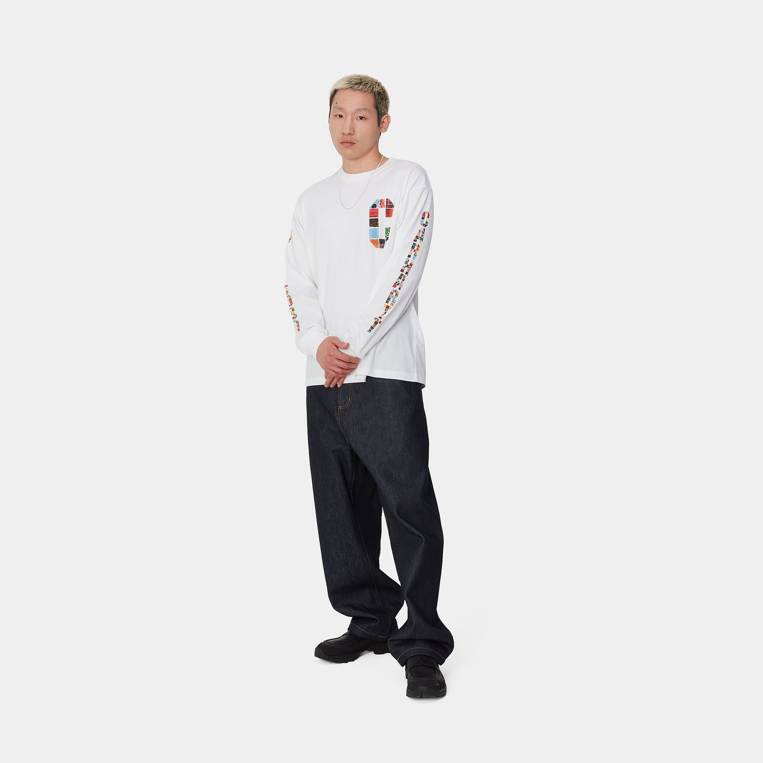L/S MACHINE 89 T-SHIRT - White 5