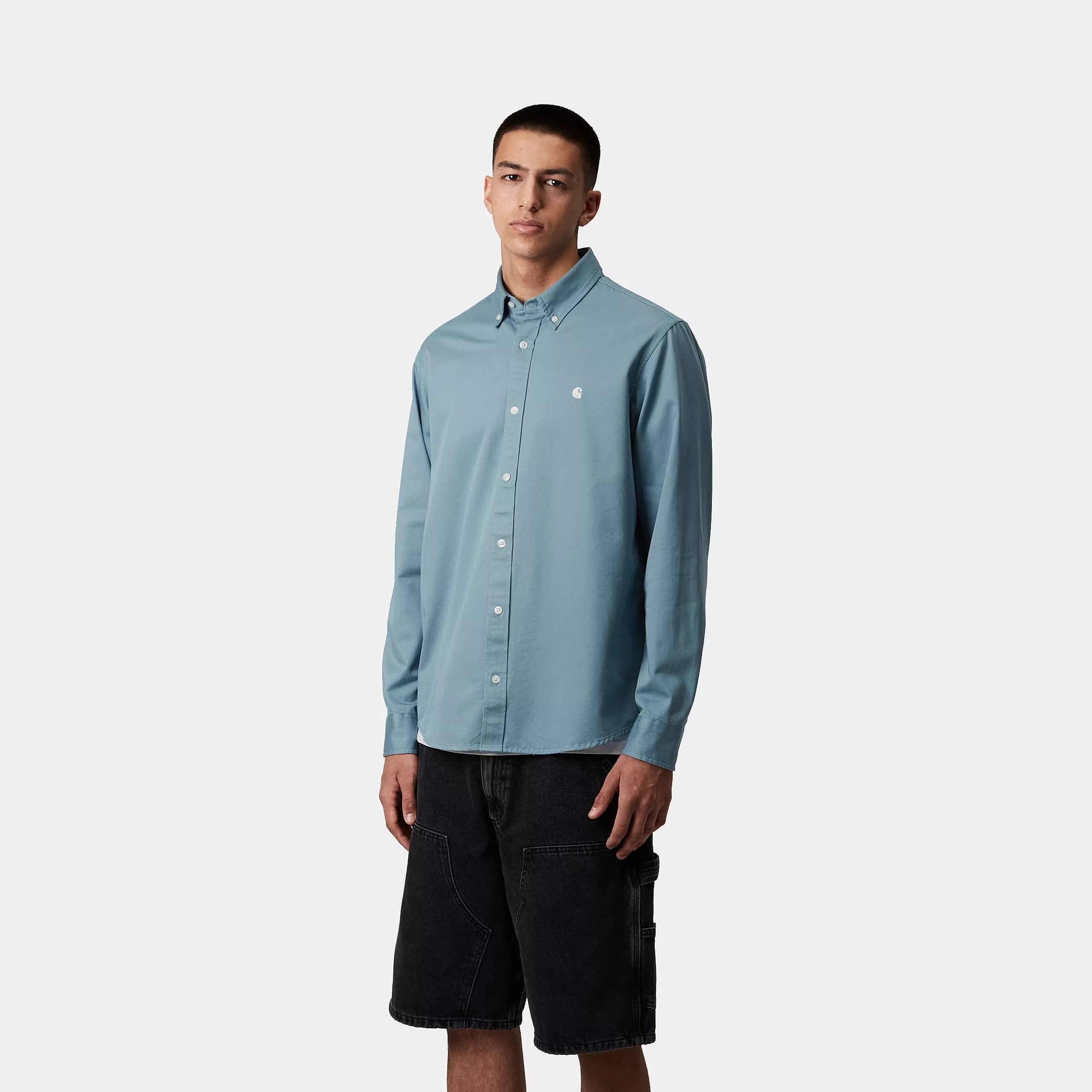 L/S MADISON SHIRT - Icy Water / Wax