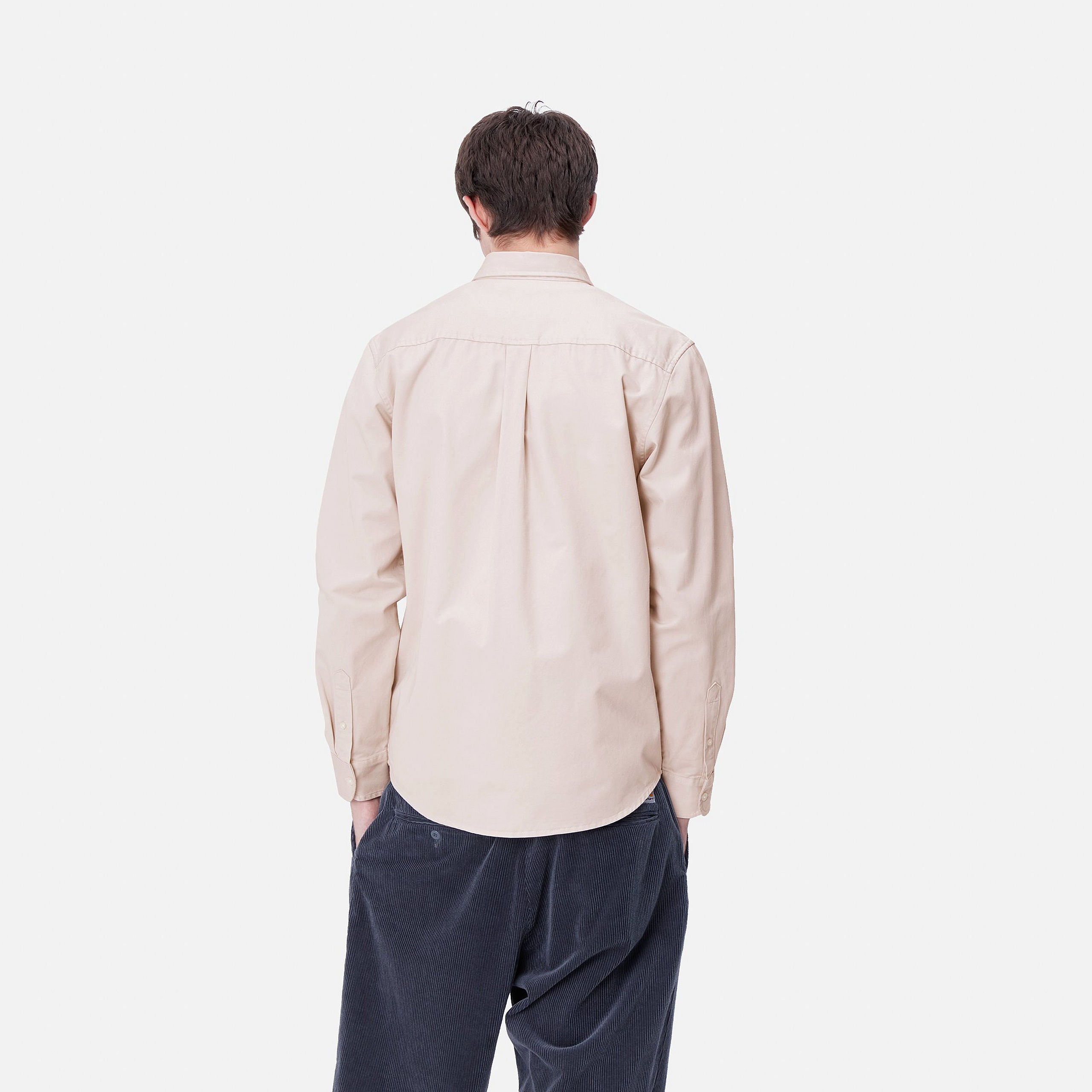 L/S MADISON SHIRT - Moonbeam / Black