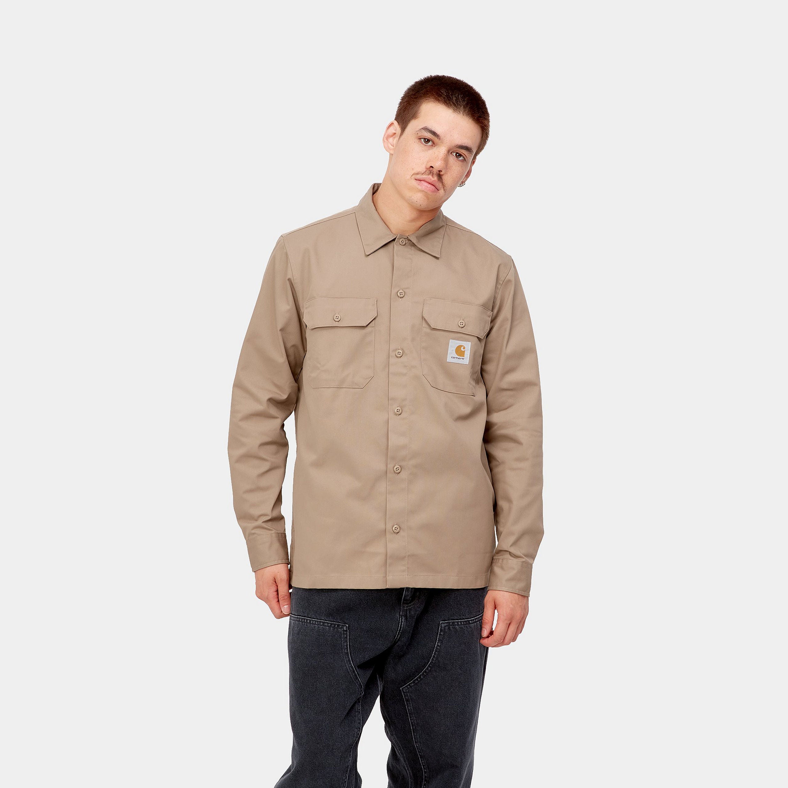 L/S MASTER SHIRT - Leather 2
