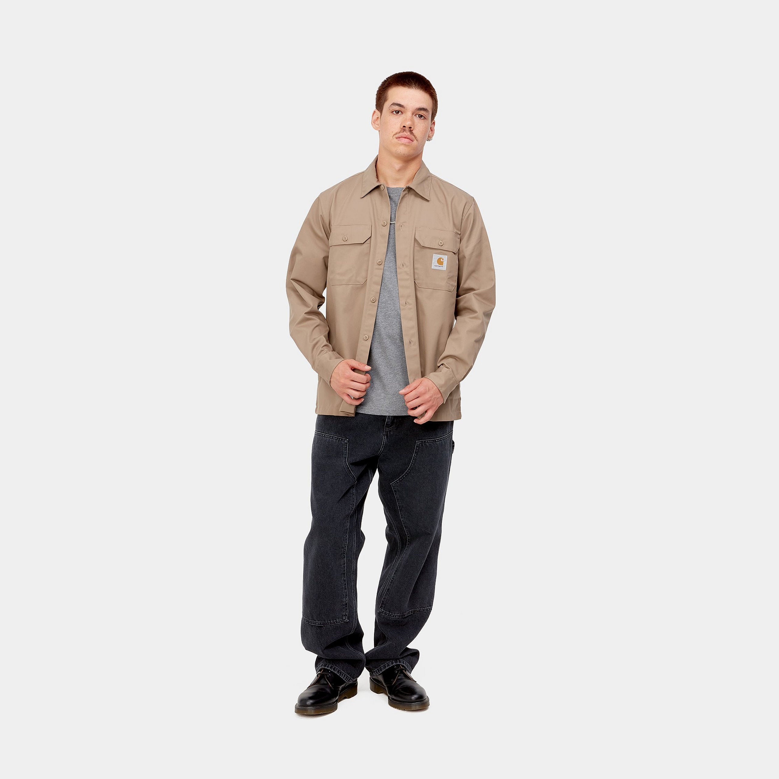 L/S MASTER SHIRT - Leather 5