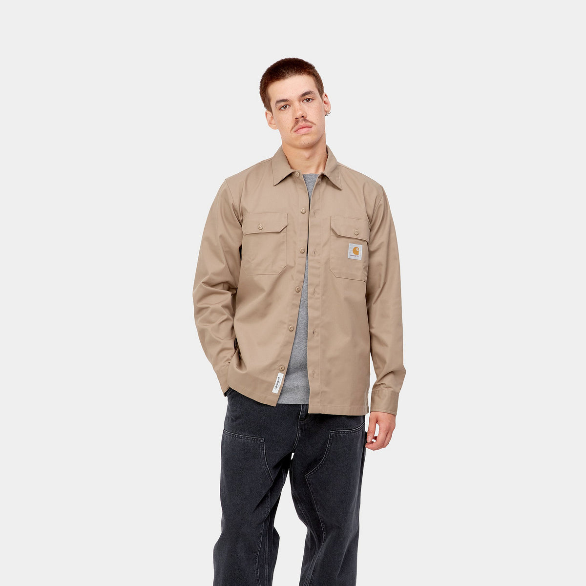 L/S MASTER SHIRT - Leather 4