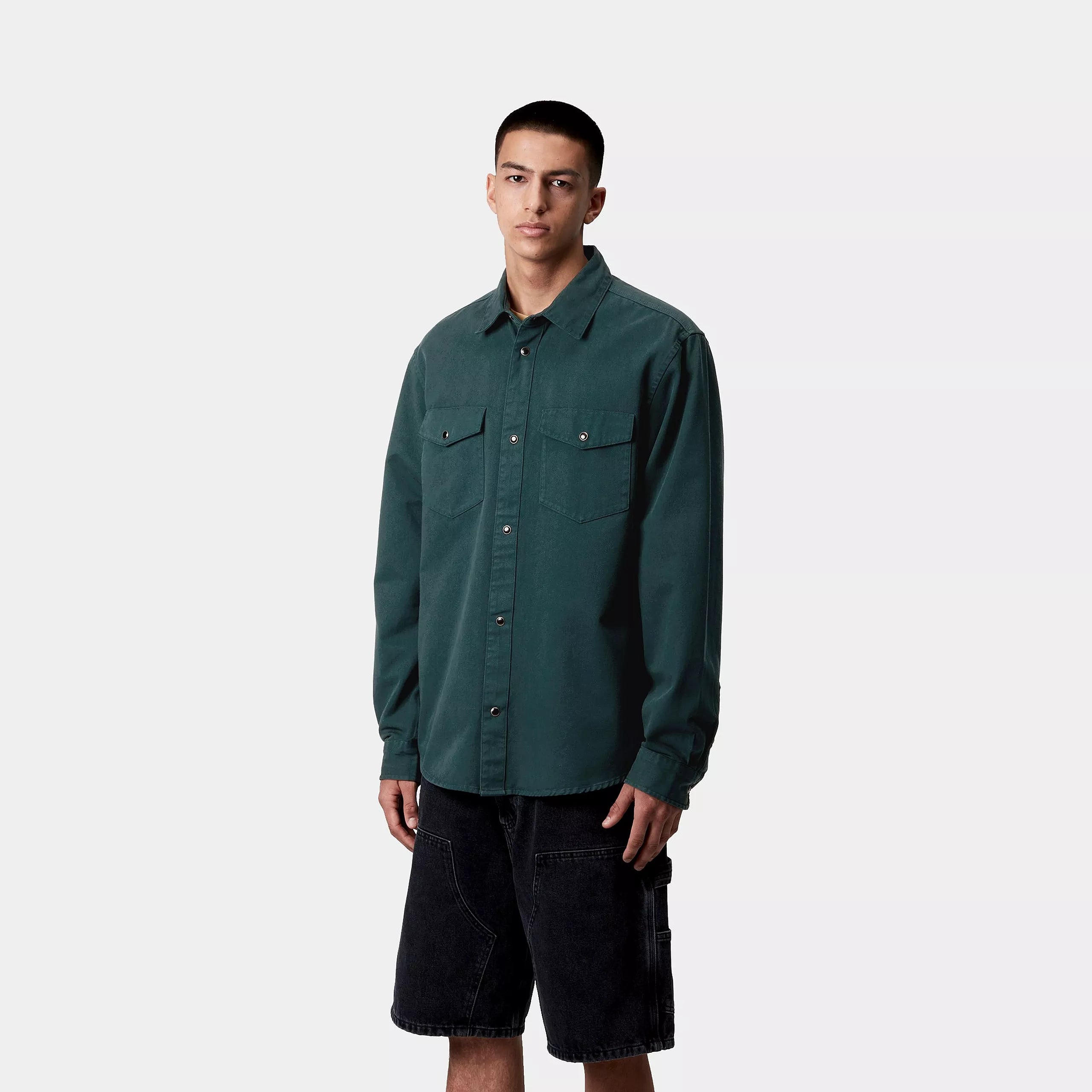 L/S SANTA FE SHIRT - Deep Lagoon