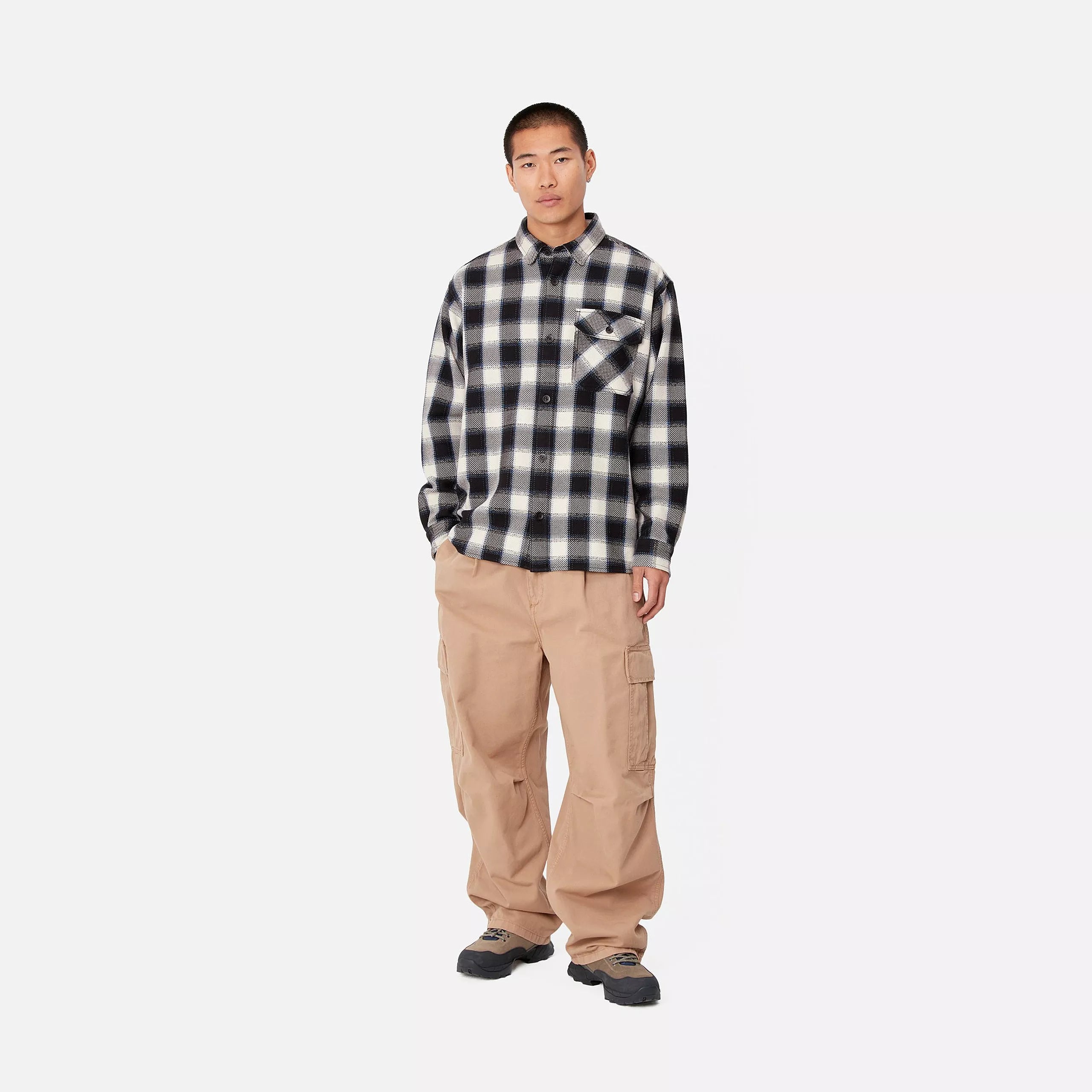 L/S WITTEN SHIRT - Witten Check, Natural