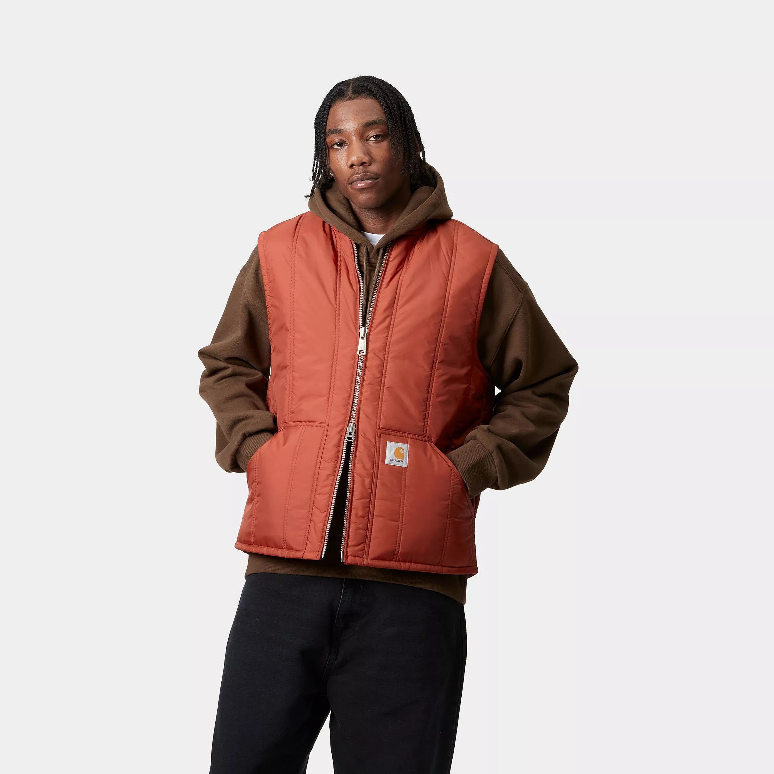 LACHLAN VEST LINER - Vermillion 2