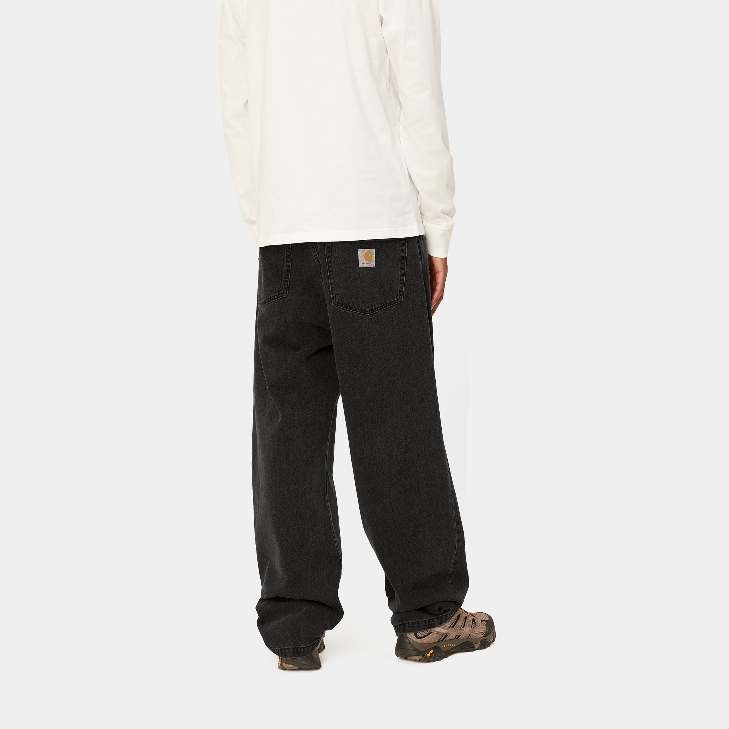 LANDON PANT - Black (heavy stone wash)