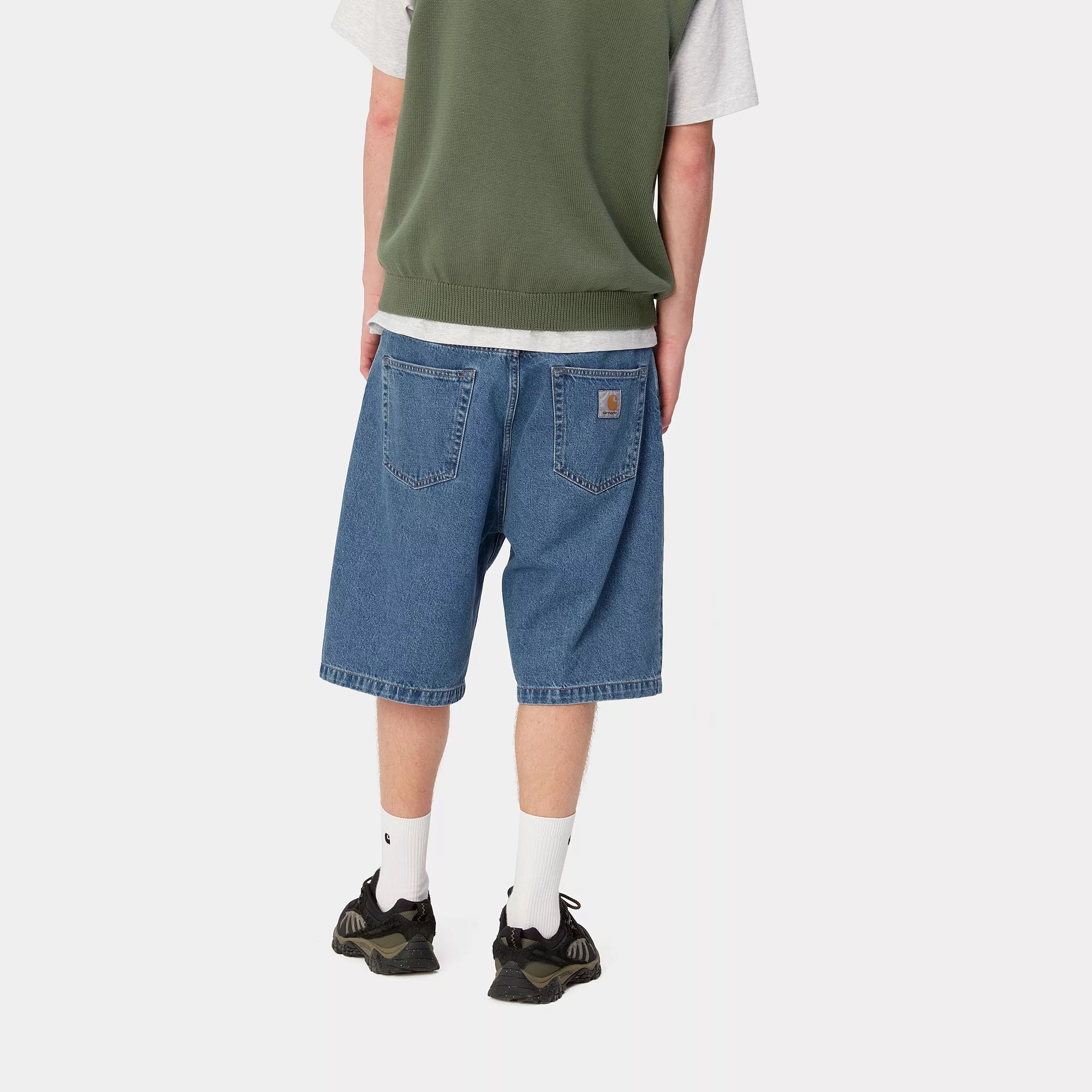 LANDON SHORT - Blue (heavy stone wash)