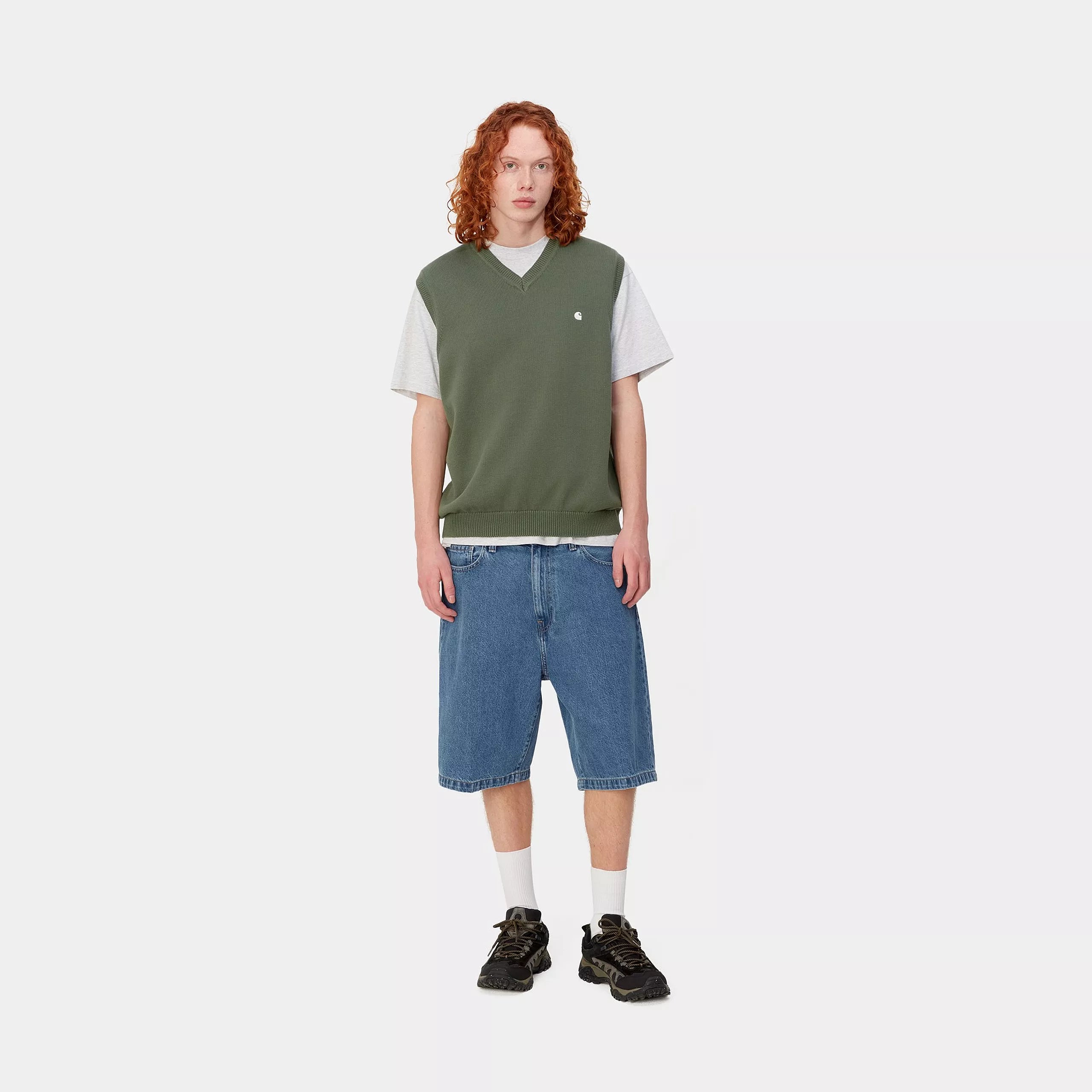 LANDON SHORT - Blue (heavy stone wash)
