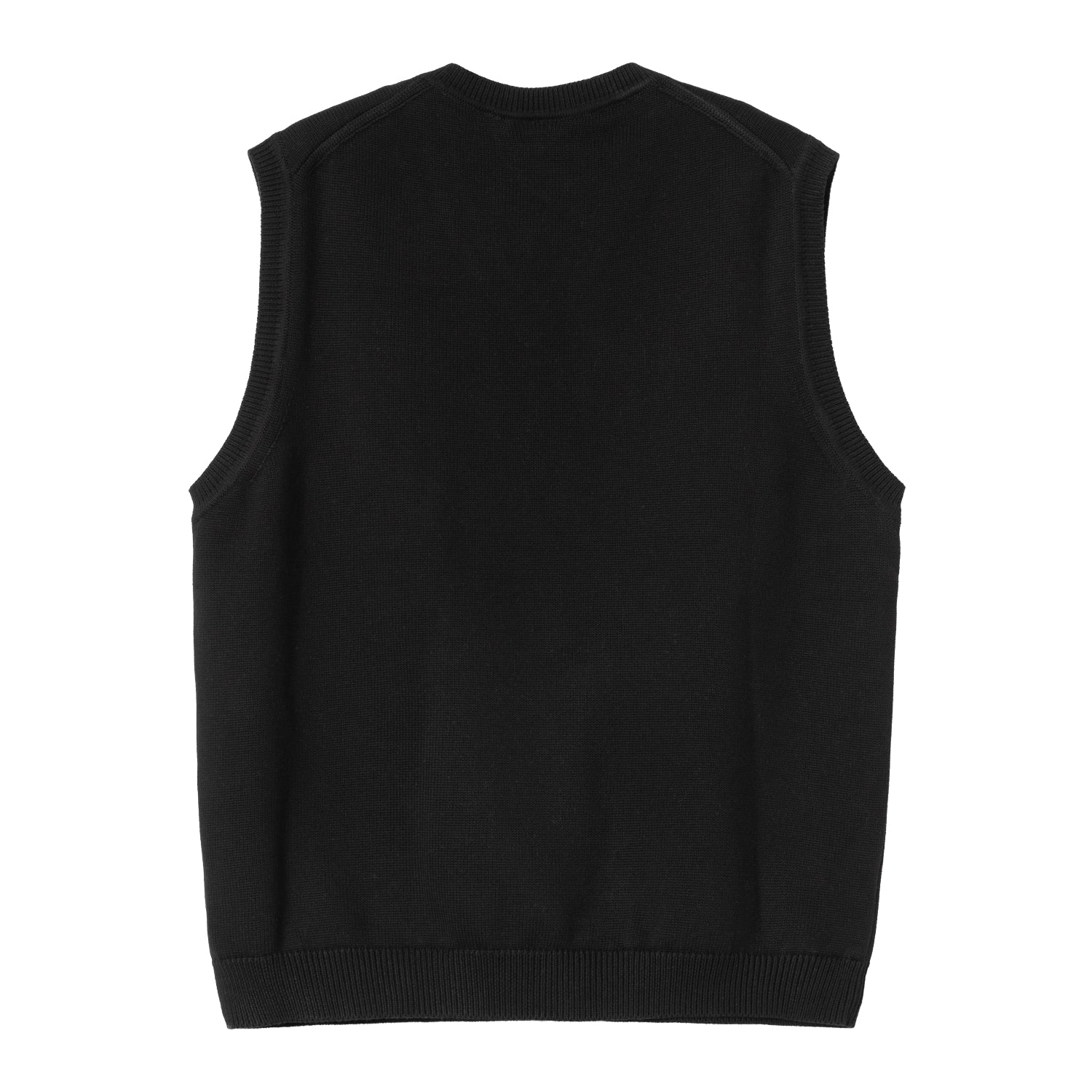 MADISON VEST SWEATER - Black / White
