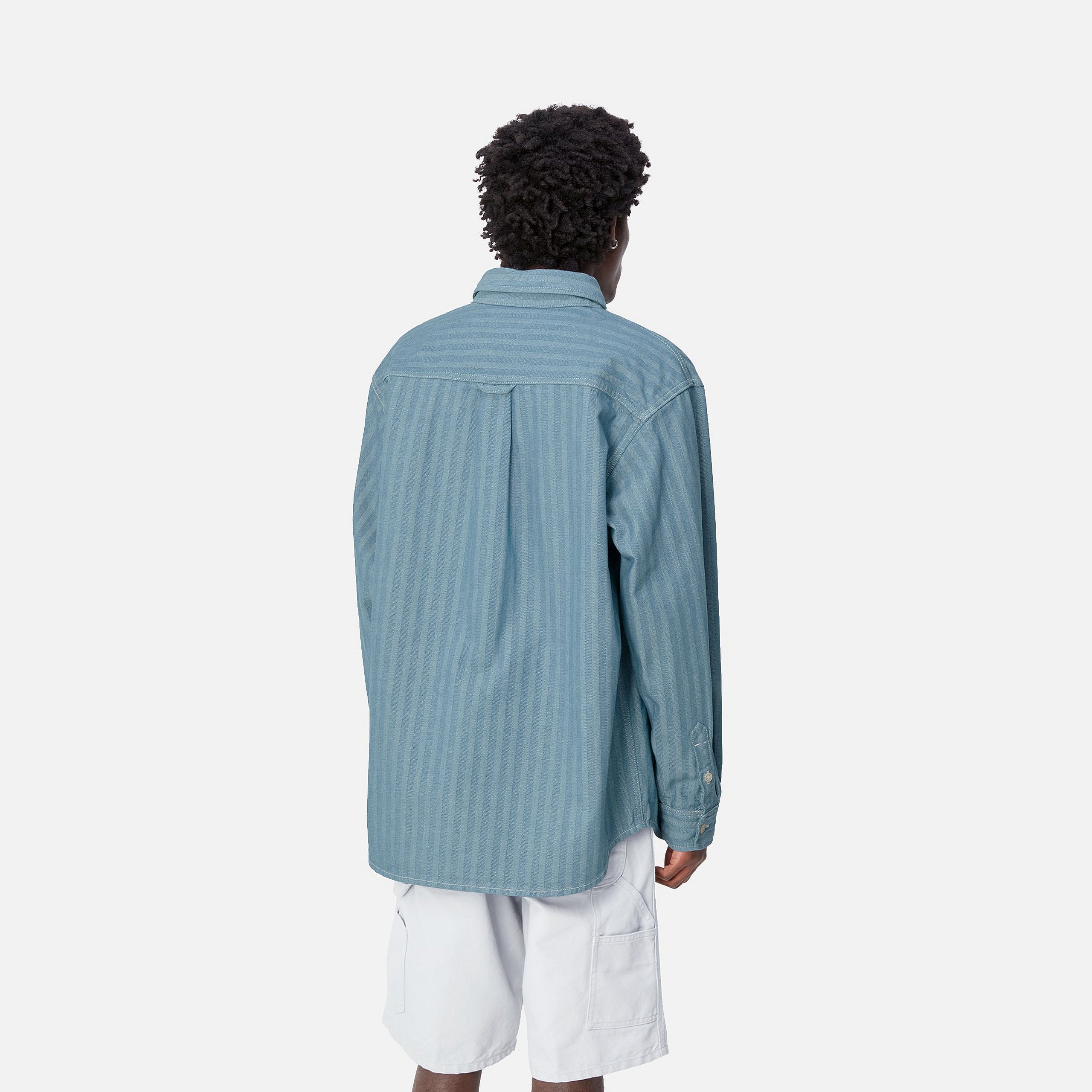 MENARD SHIRT JAC - Blue (rinsed) 3