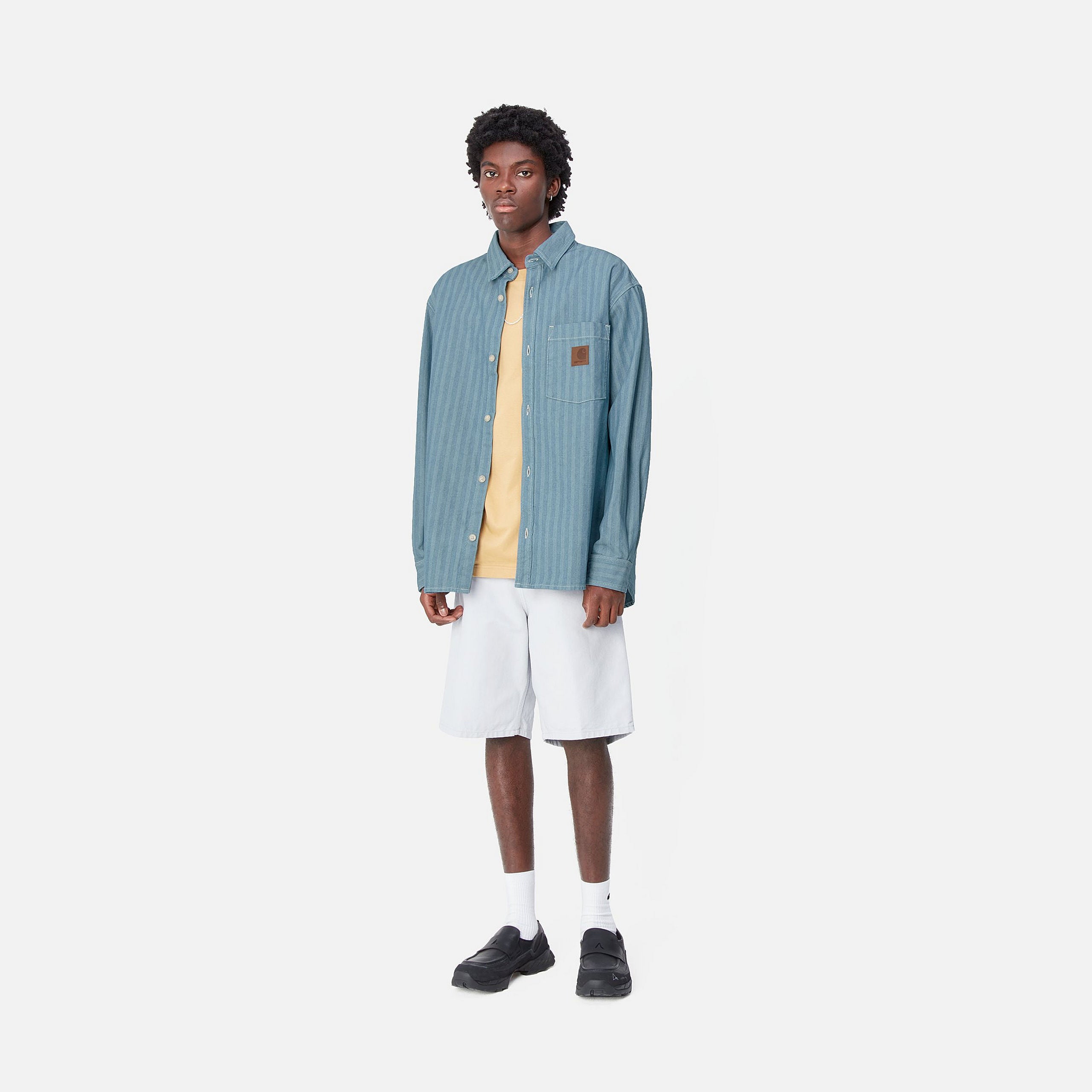 MENARD SHIRT JAC - Blue (rinsed) 5