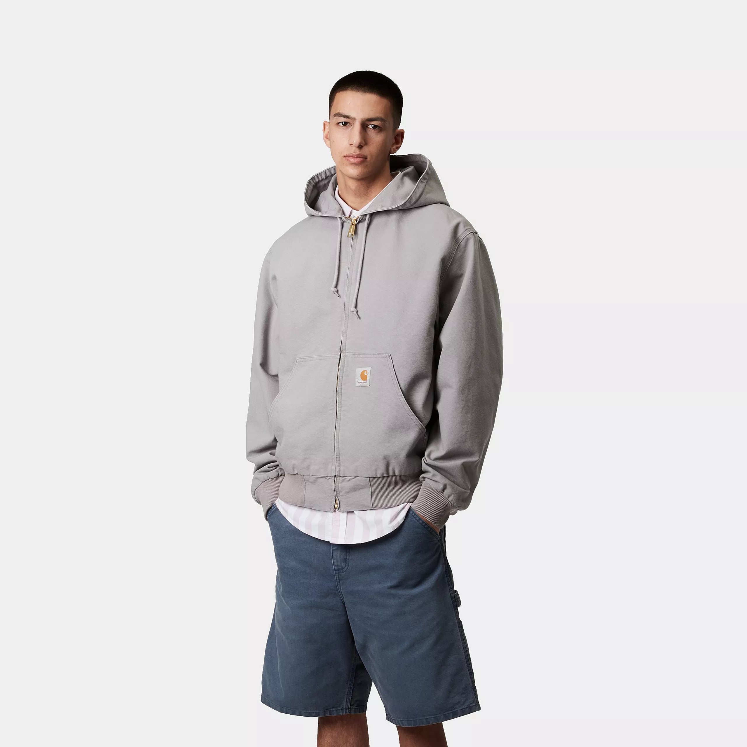 Carhartt J130 グレー フード付きジャケット Carhartt J130 グレー フード付きジャケット