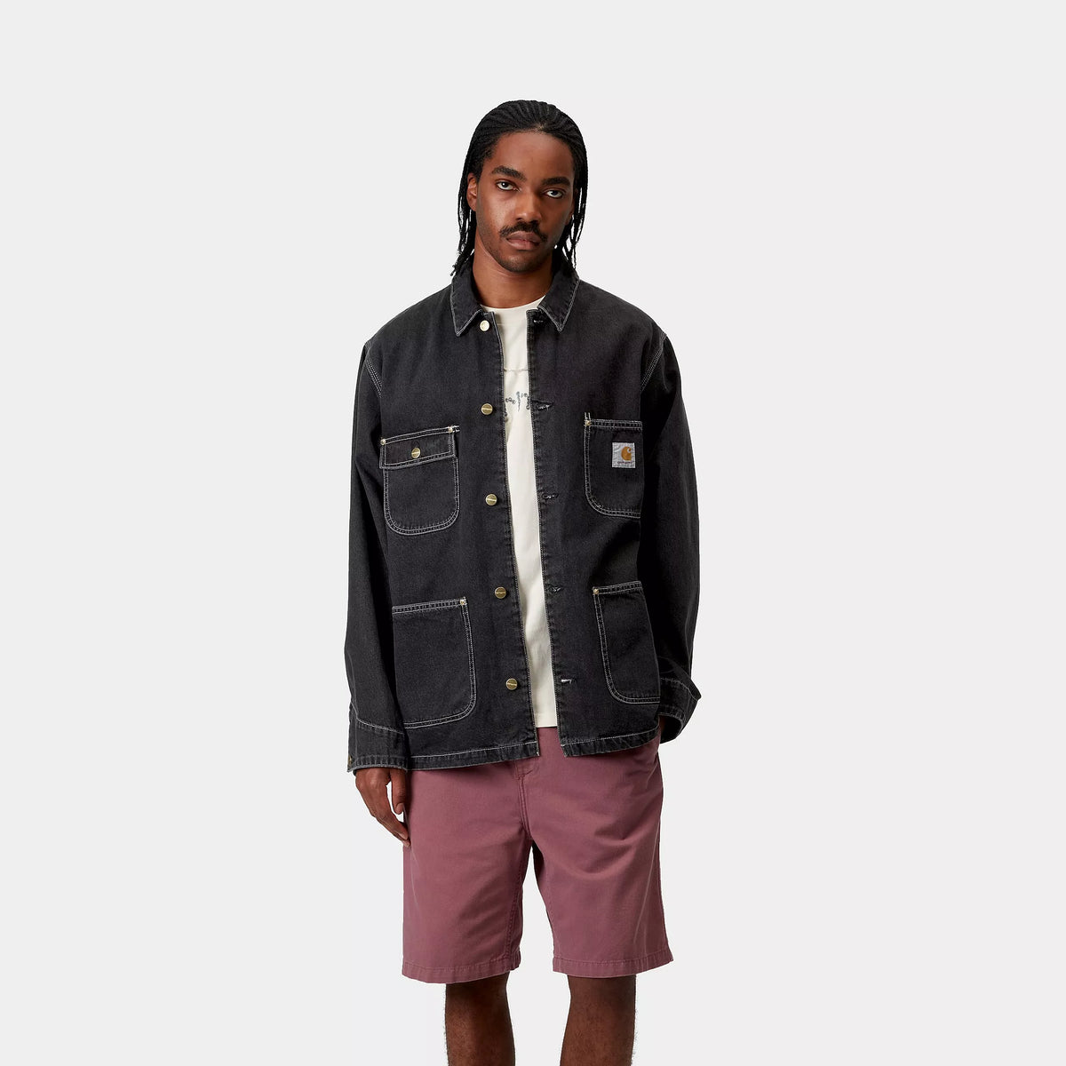 OG CHORE COAT - Black (stone washed) 2