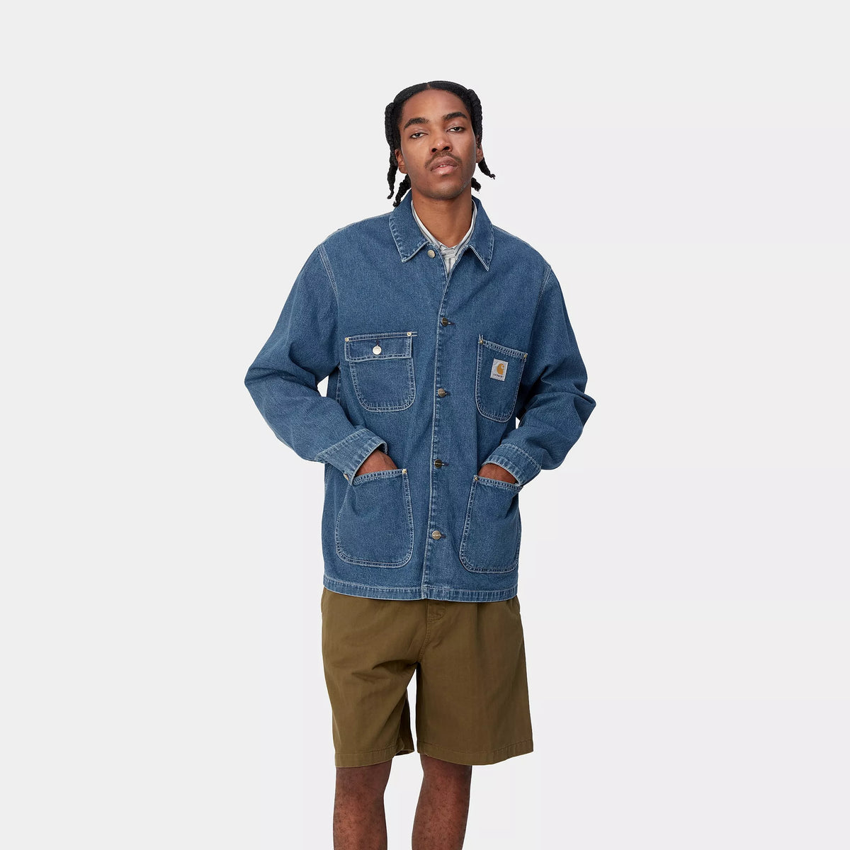 OG CHORE COAT - Blue (stone washed) 4