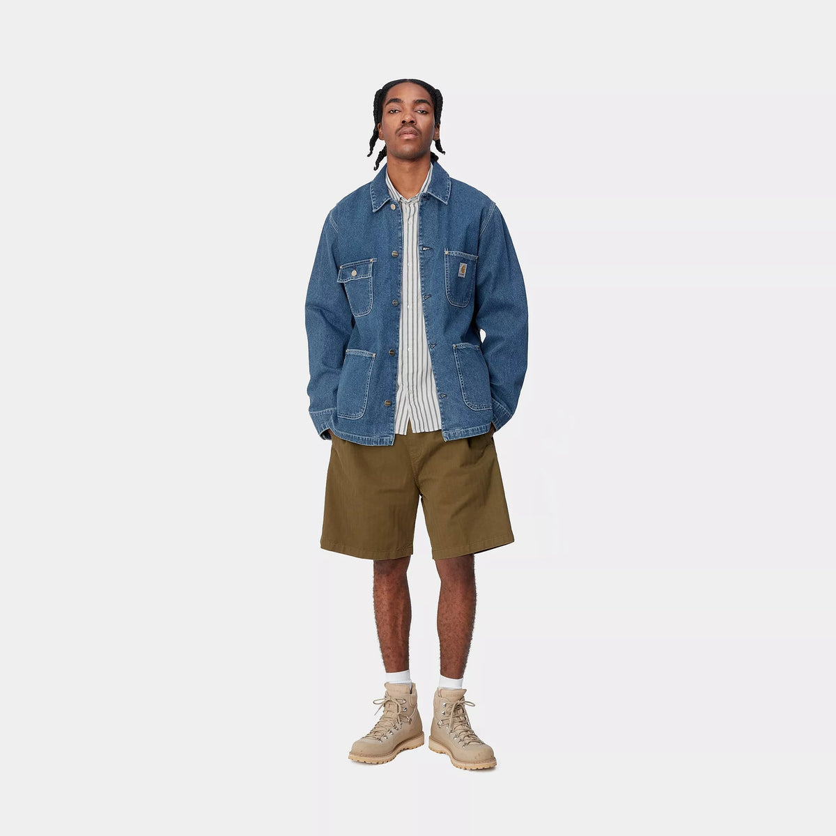 OG CHORE COAT - Blue (stone washed) 5