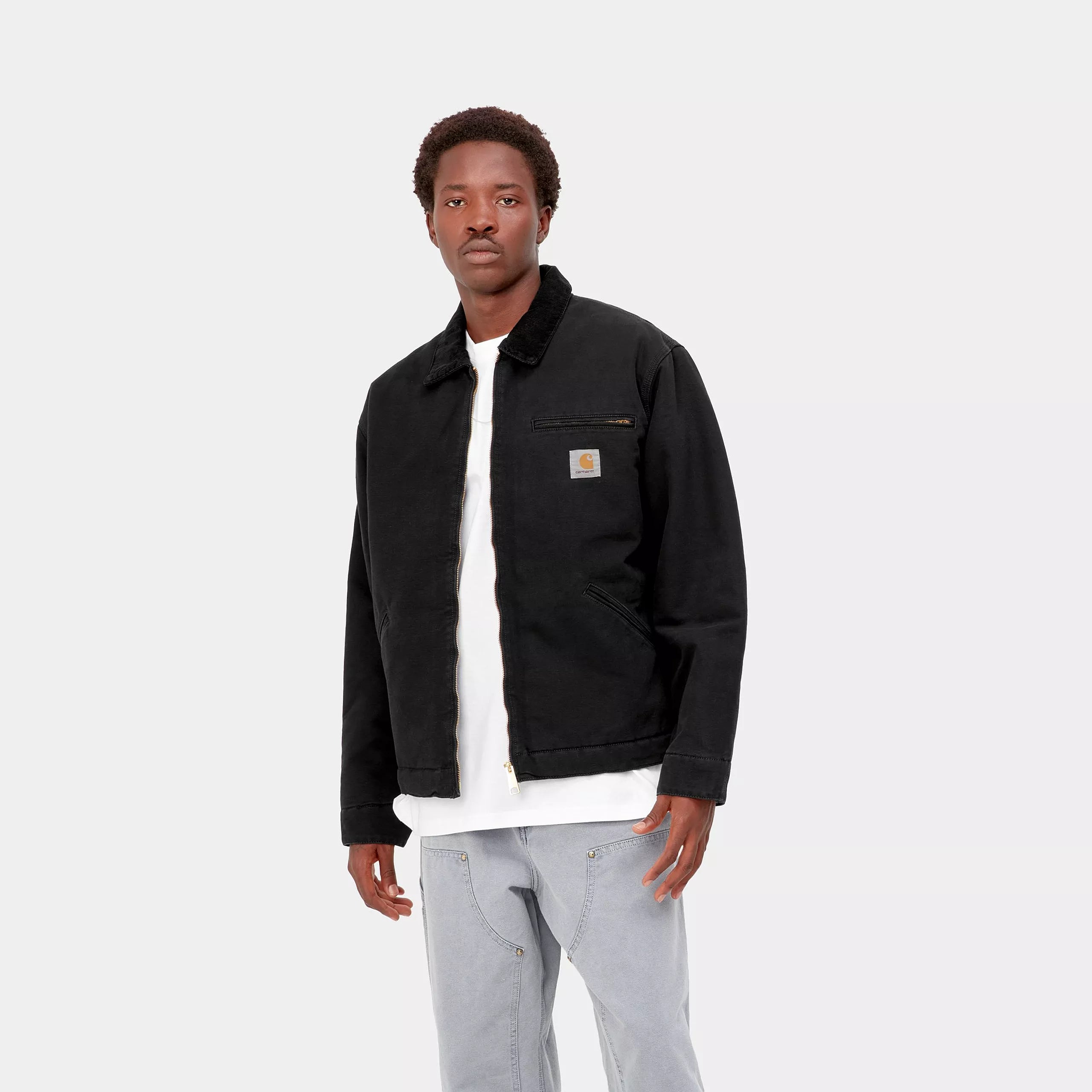 OG DETROIT JACKET - Black / Black (aged canvas)