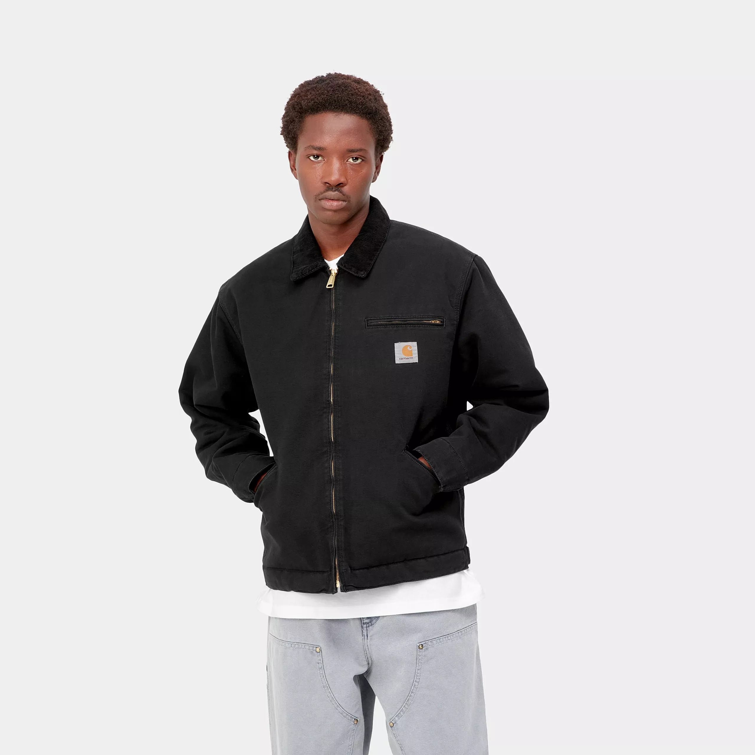 OG DETROIT JACKET - Black / Black (aged canvas)