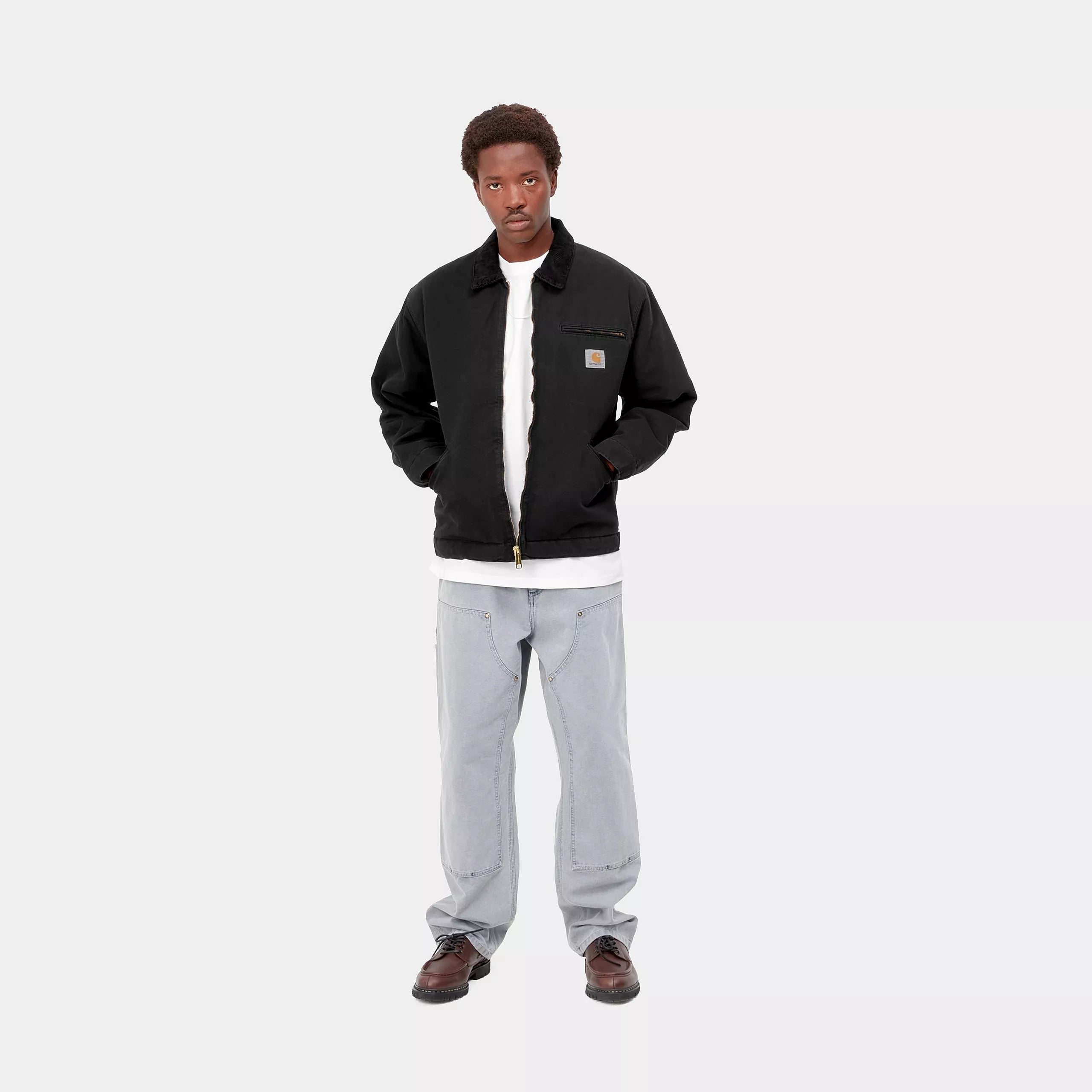 OG DETROIT JACKET - Black / Black (aged canvas)