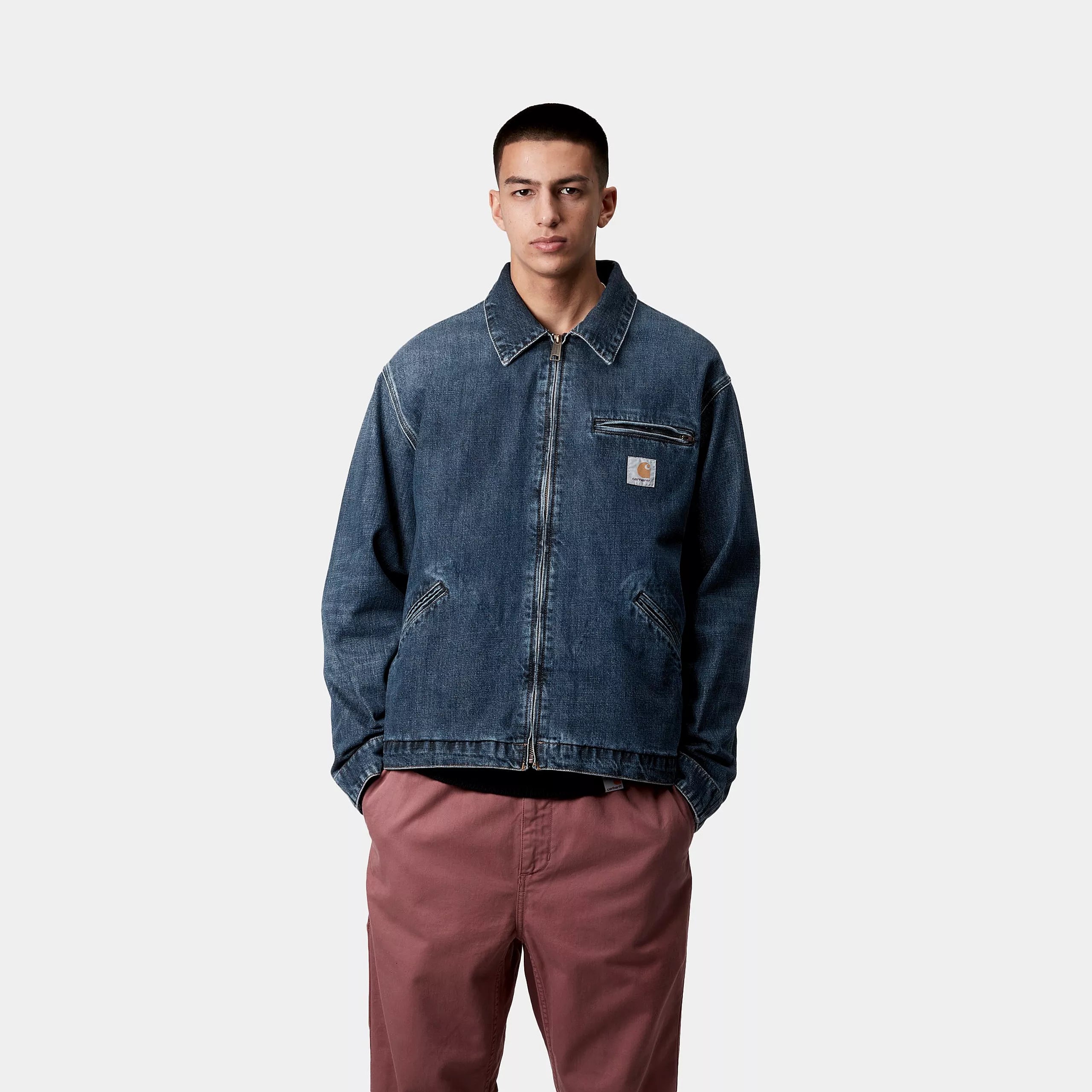 OG DETROIT JACKET - Blue (dark used wash)