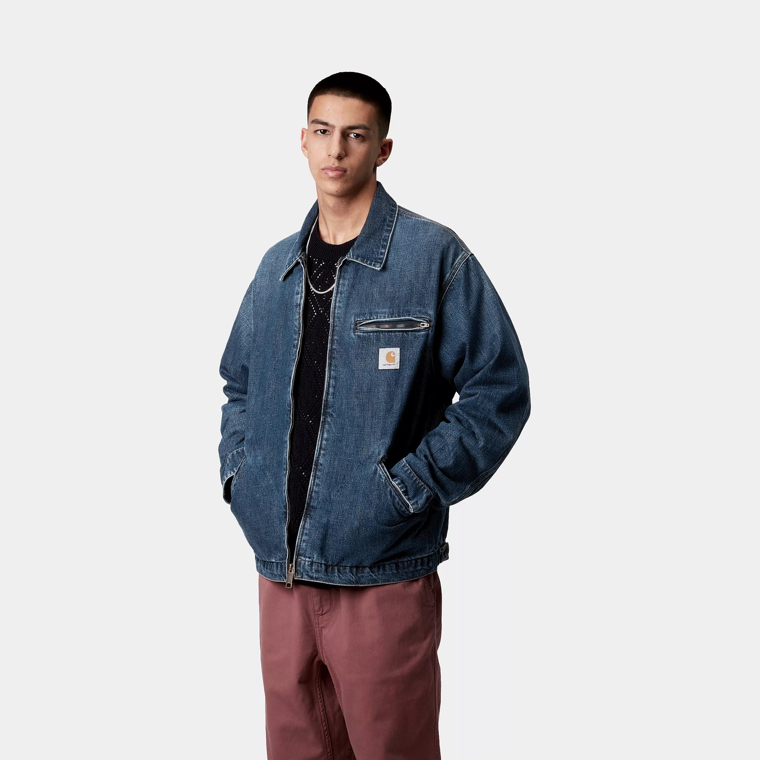 OG DETROIT JACKET - Blue (dark used wash)