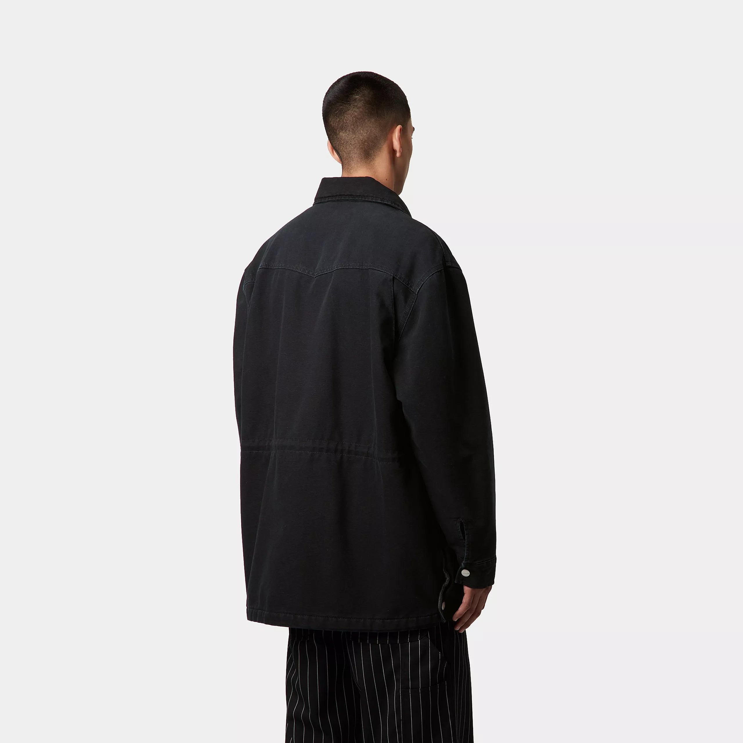 OG SANTA FE COAT - Black / Black (stone canvas) 3