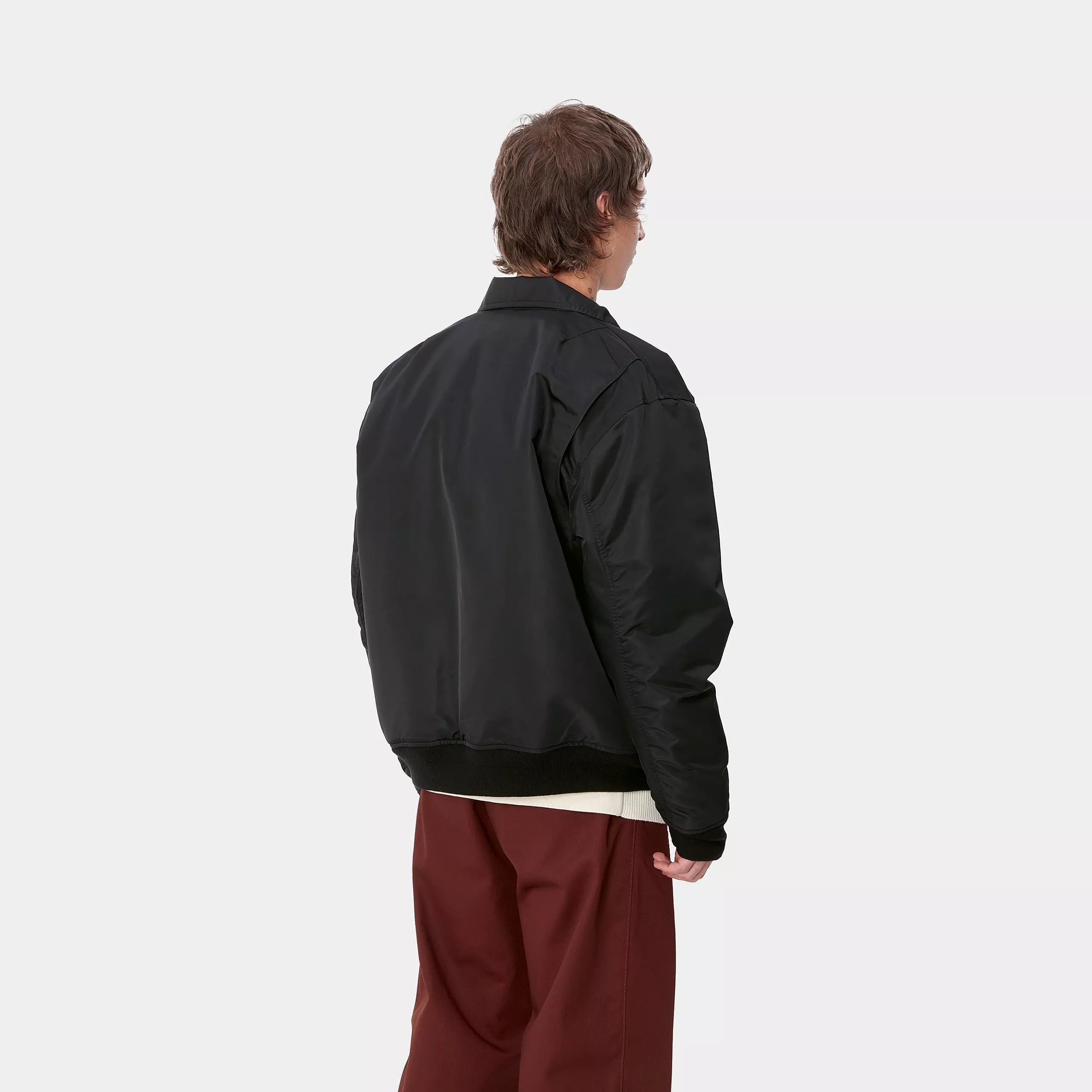 OLTEN BOMBER - Black / Turmeric