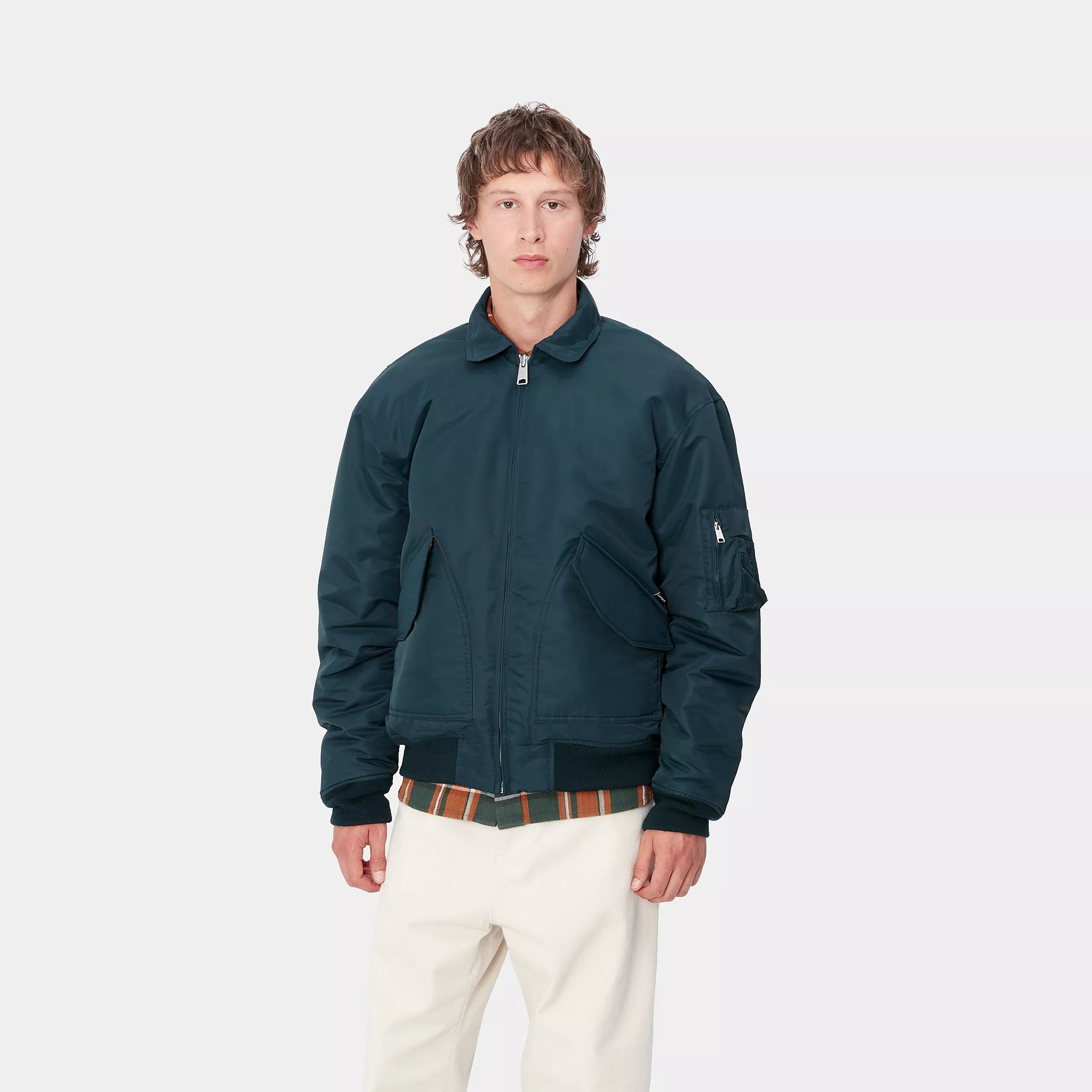 OLTEN BOMBER - Duck Blue / Turmeric