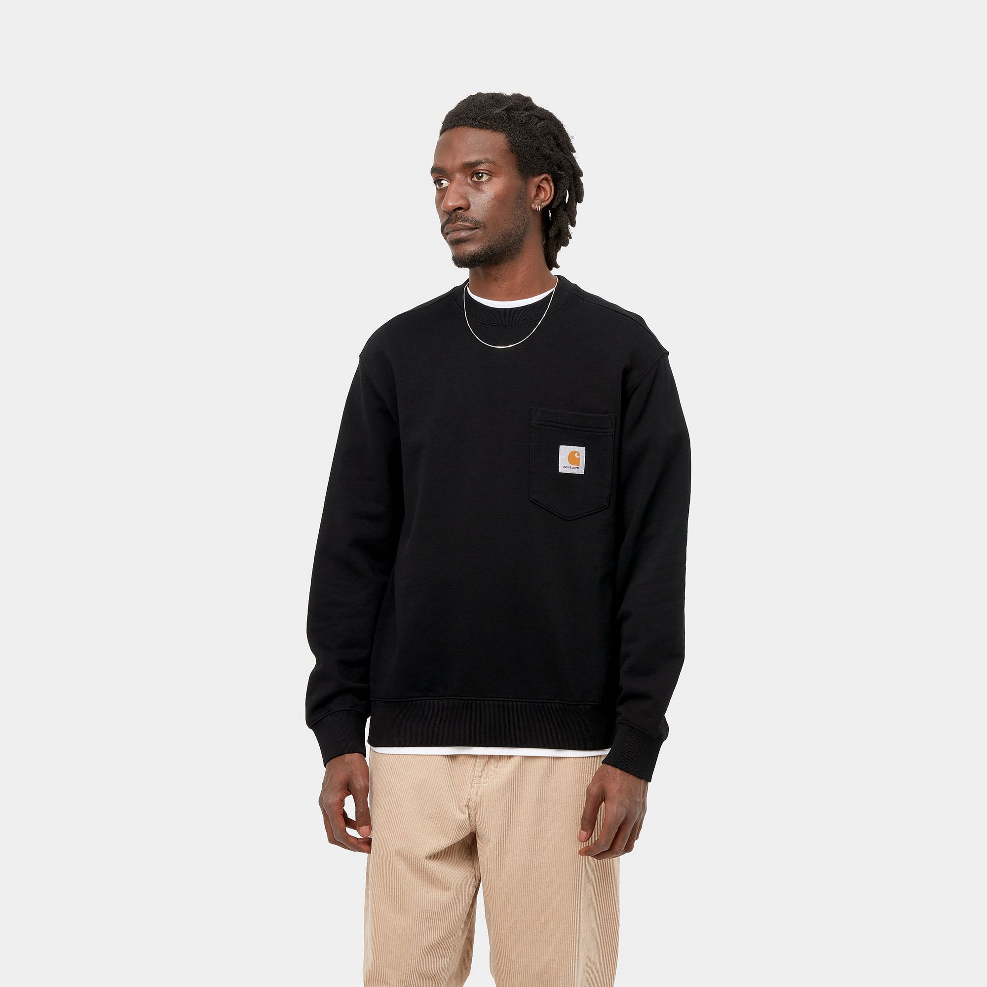 POCKET SWEATSHIRT - Black