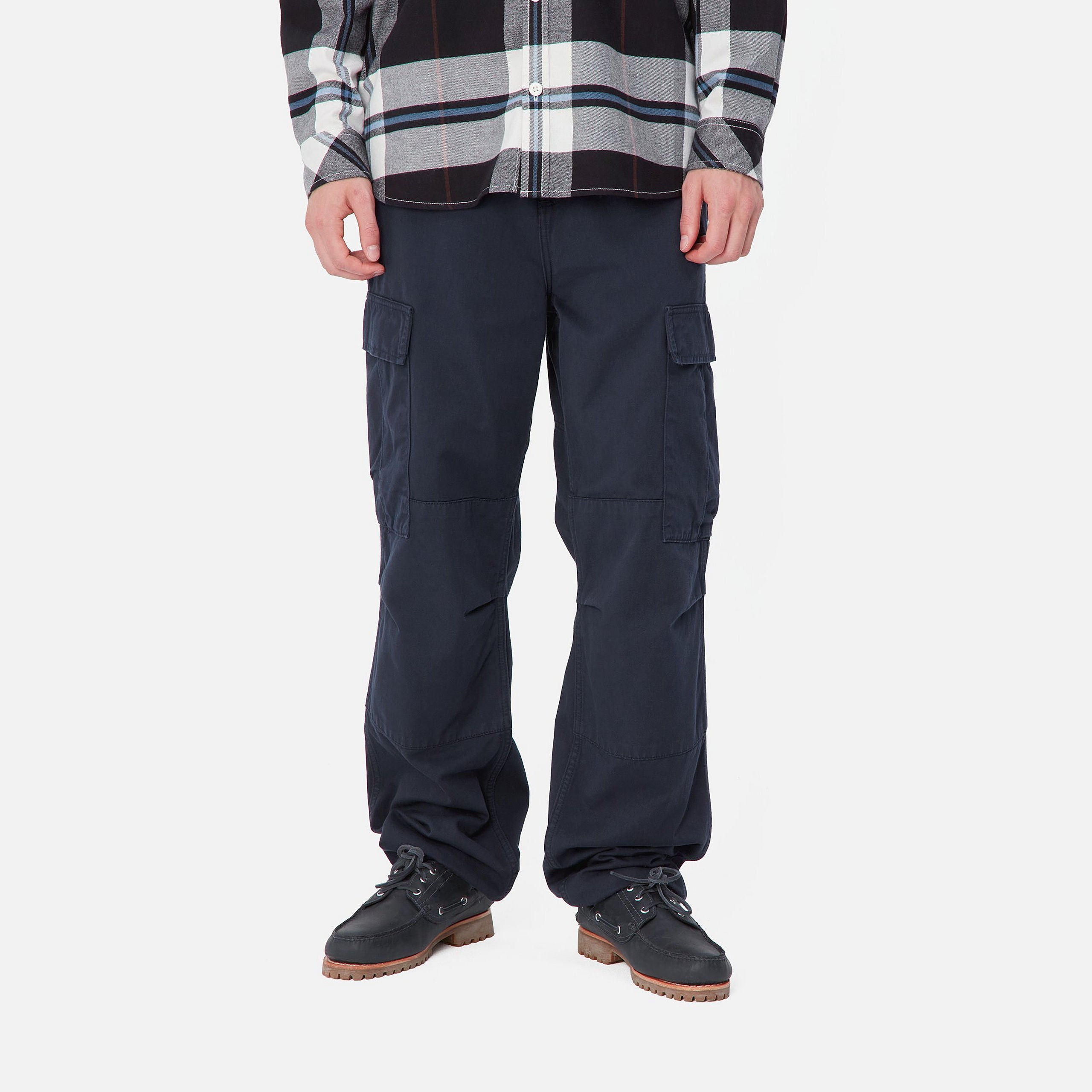 REGULAR CARGO PANT - Air Force Blue (garment dyed)