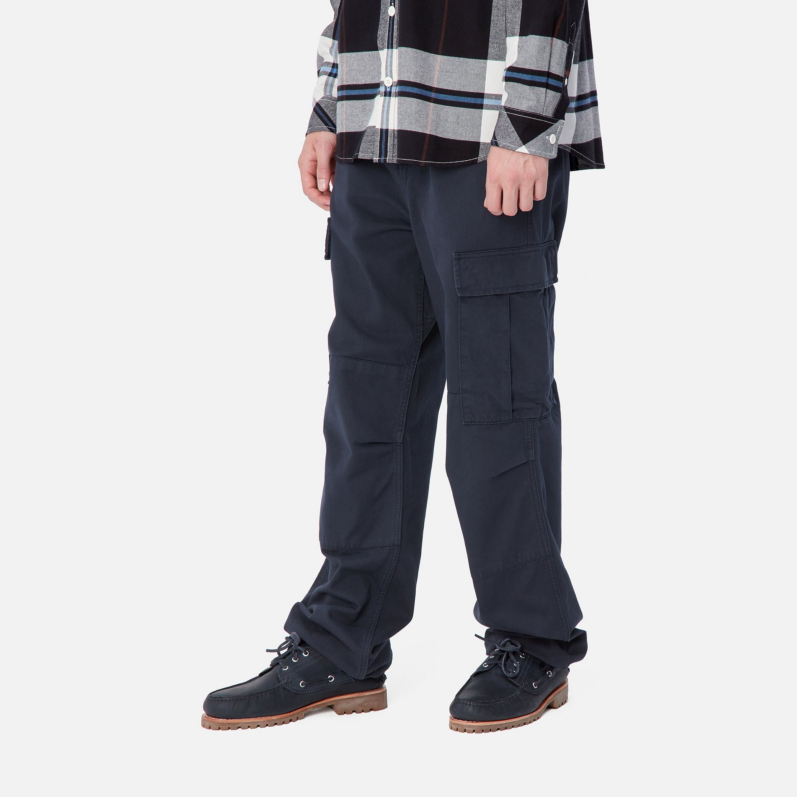 REGULAR CARGO PANT - Air Force Blue (garment dyed)