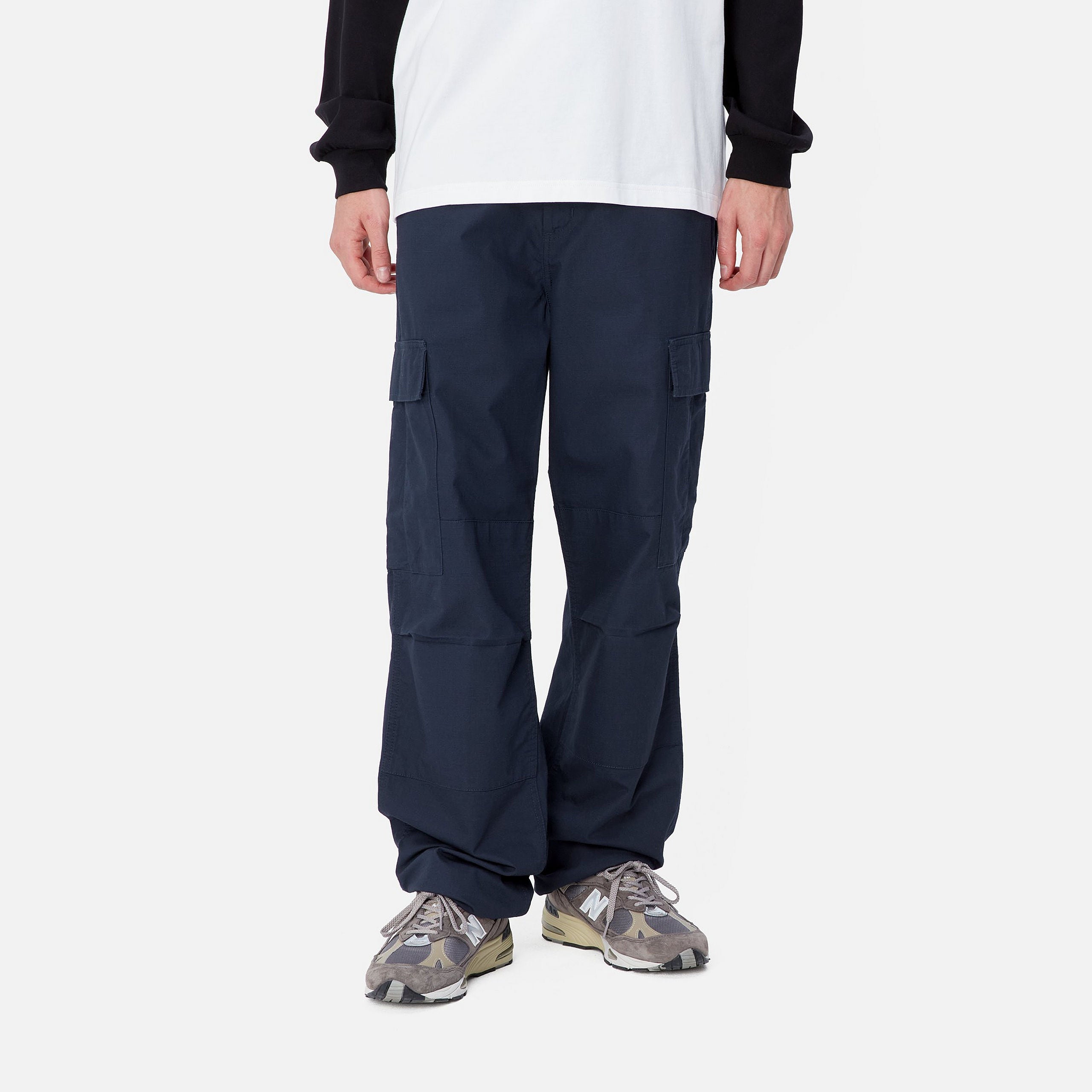 REGULAR CARGO PANT - Air Force Blue (rinsed)